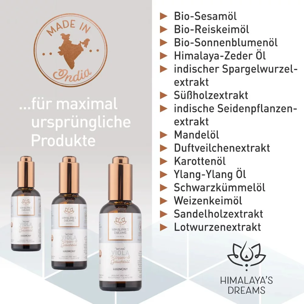 Ayurveda Körper- und Gesichtsöl Viola / Harmony Ayurveda Körper- und Gesichtsöl Viola / Harmony