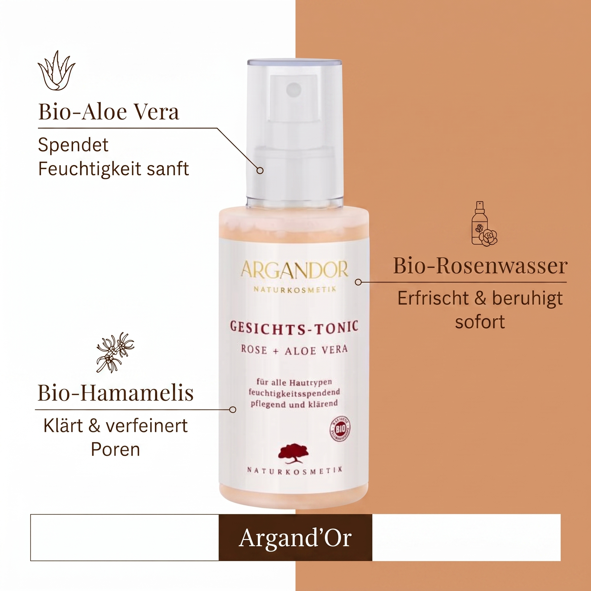 Gesichts-Tonic Rose + Aloe Vera Gesichts-Tonic Rose + Aloe Vera