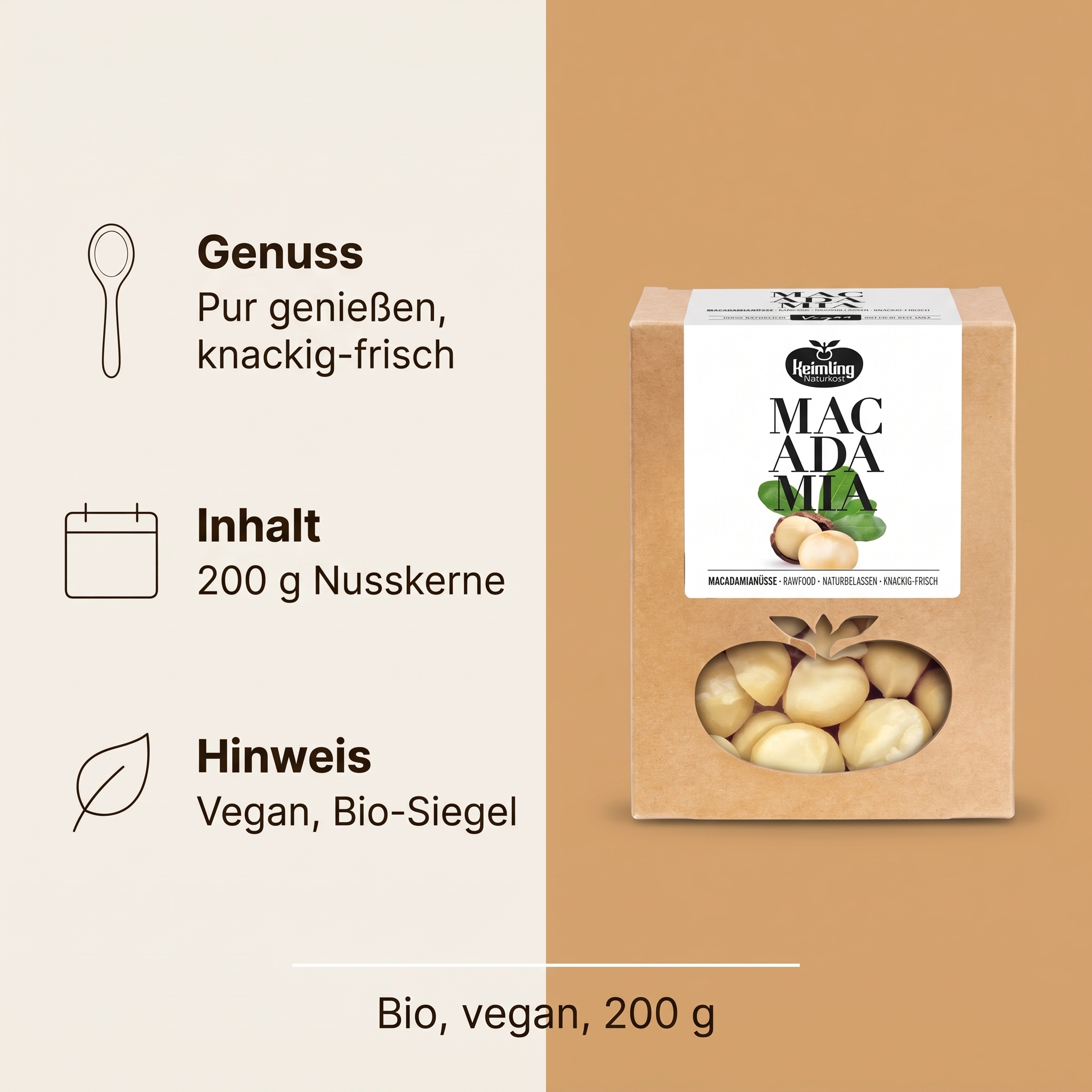 BIO Macadamianusskerne*