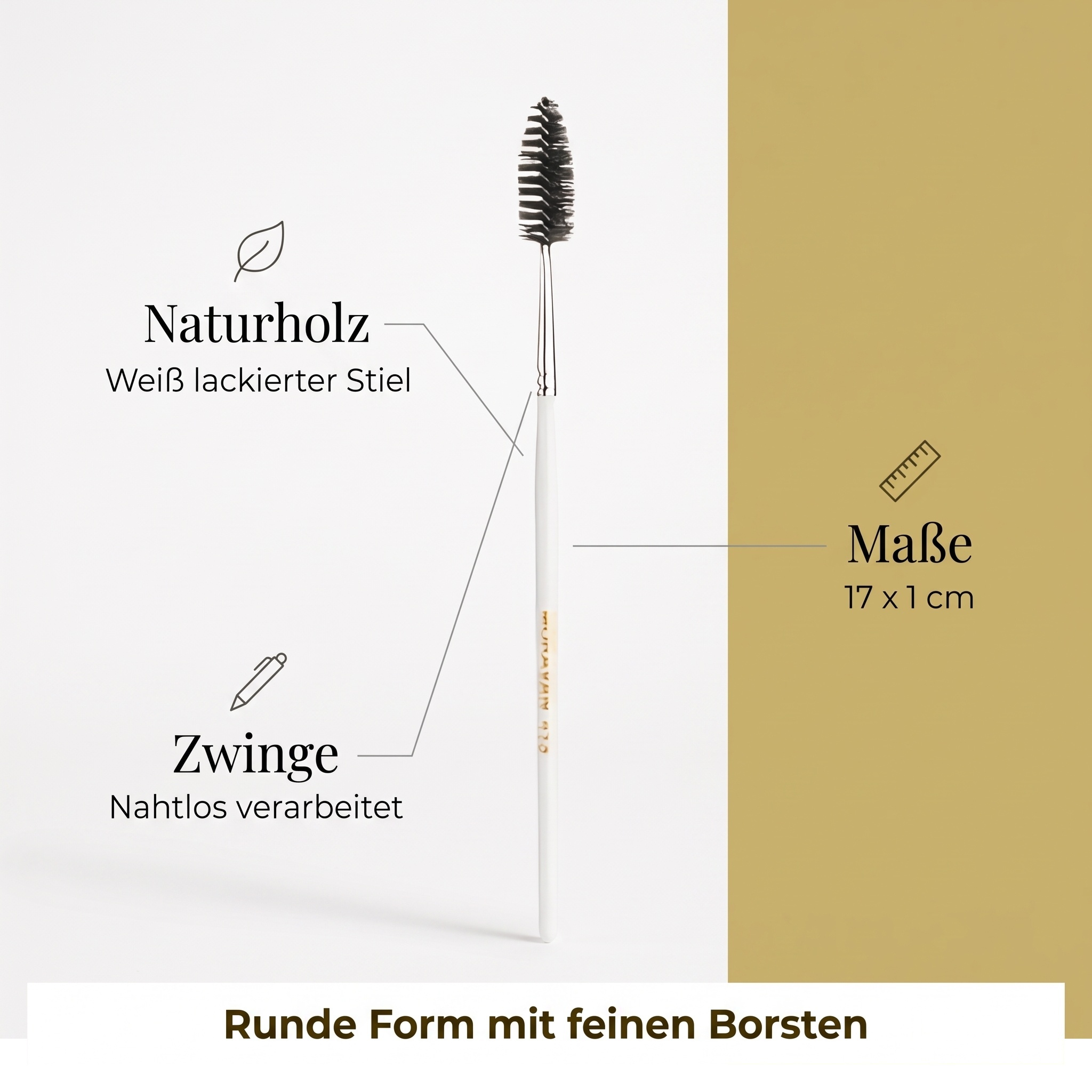 Wimpernbürste rund B=1,0cm Wimpernbürste rund B=1,0cm