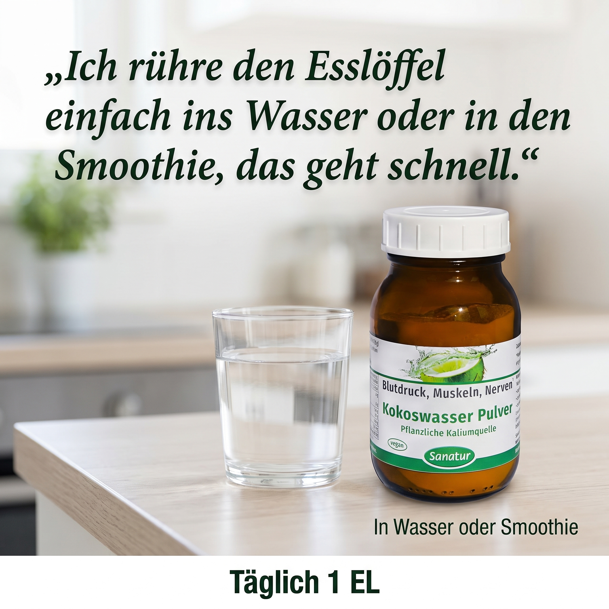 Kokoswasser Pulver 