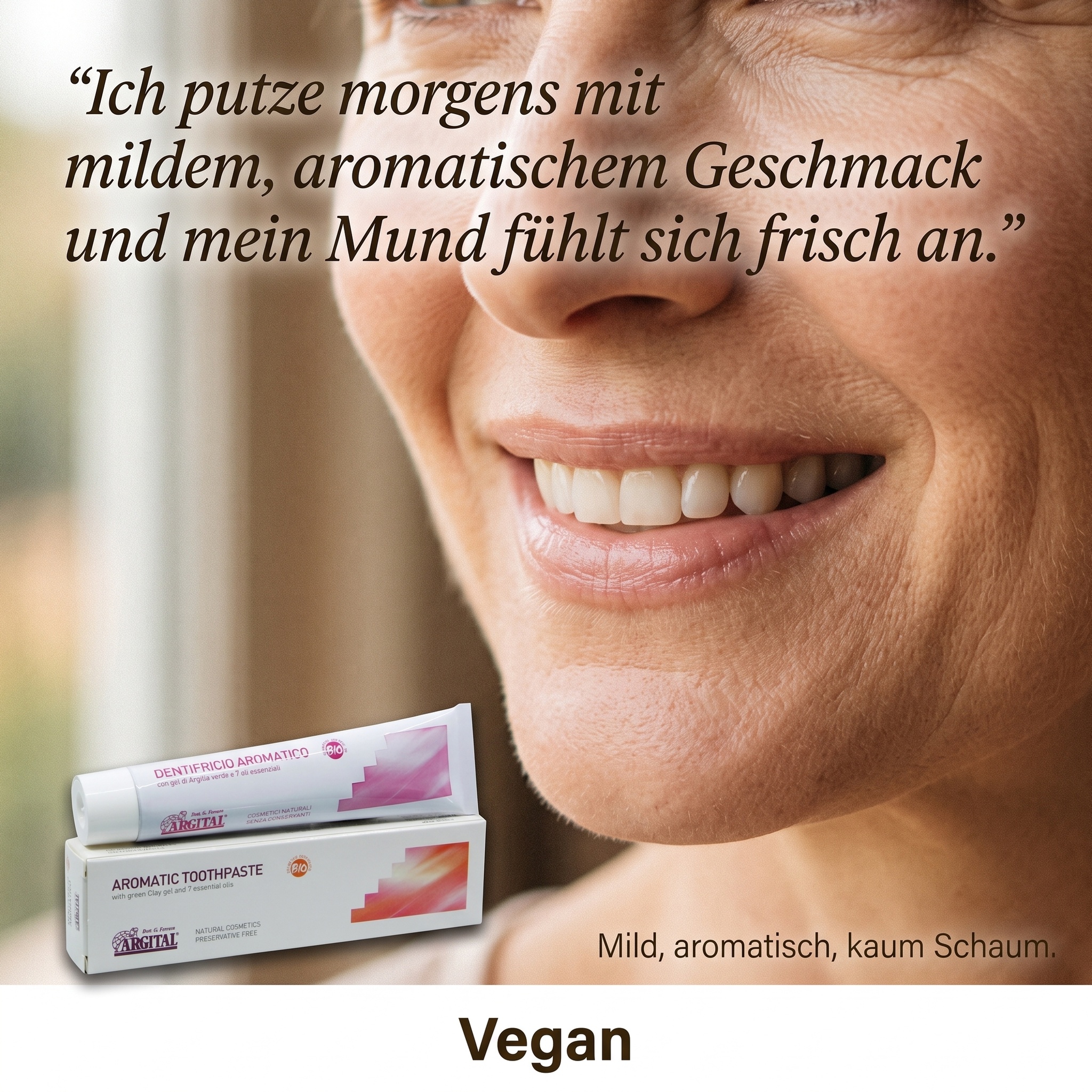 Aromatisierte Zahnpaste 