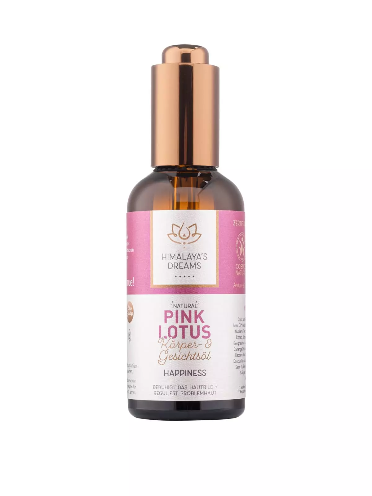 Ayurveda Körper- und Gesichtsöl Pink Lotus / Happiness Ayurveda Körper- und Gesichtsöl Pink Lotus / Happiness