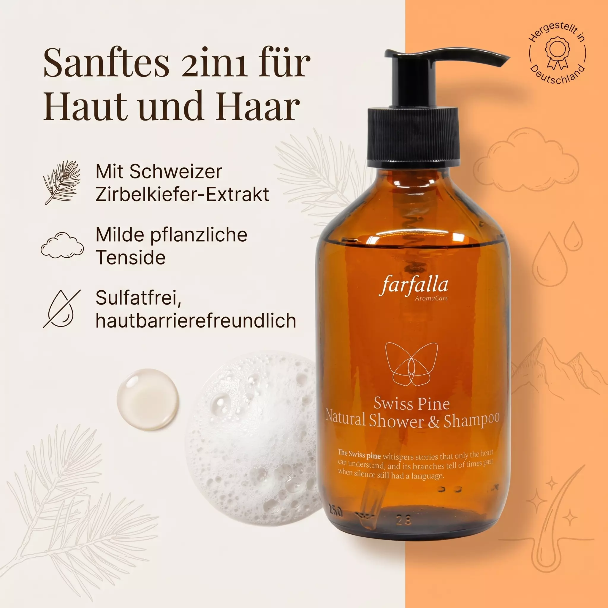 Swiss Pine Natural Shower & Shampoo (neue Aufmachung) Swiss Pine Natural Shower & Shampoo (neue Aufmachung)