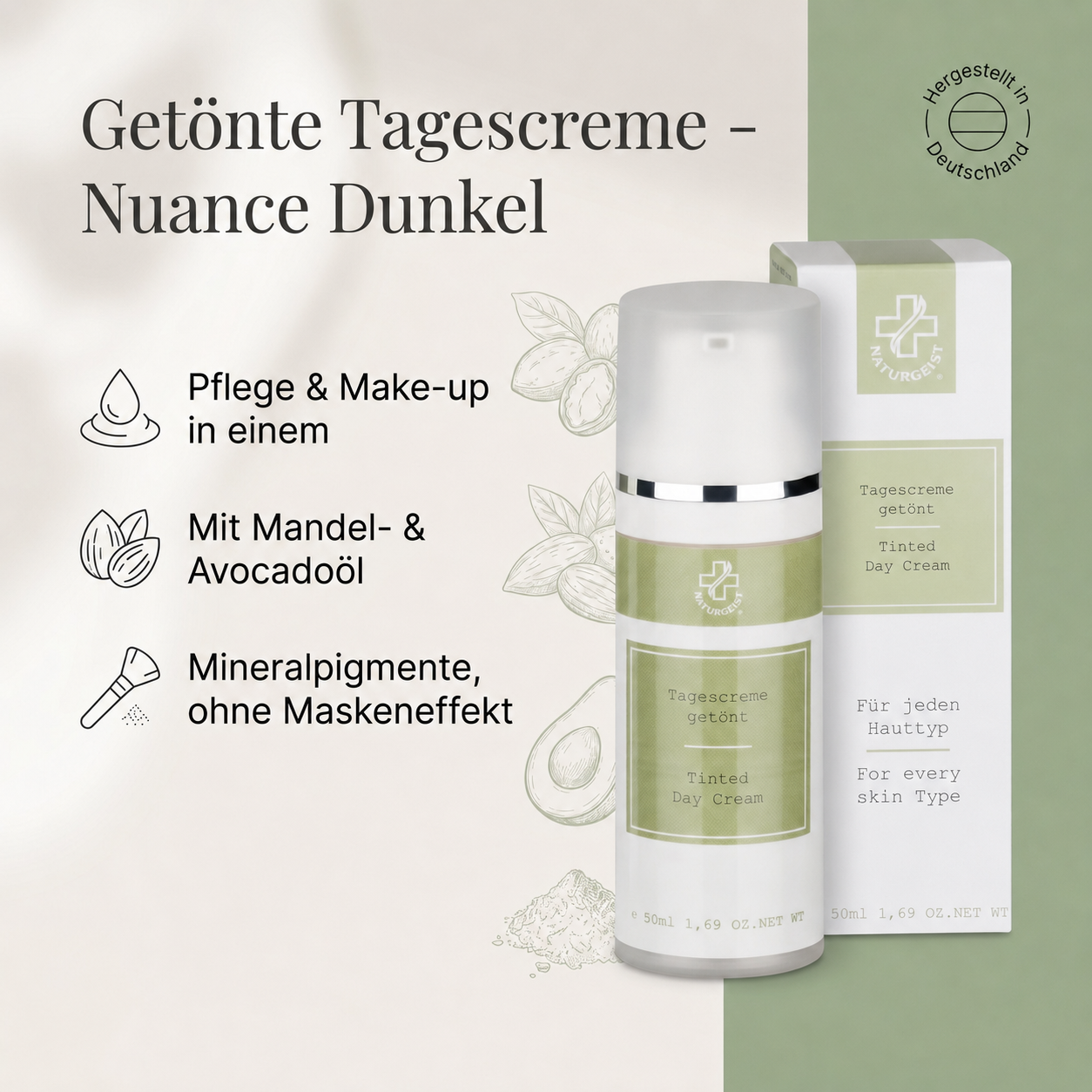 Tagescreme getönt dunkel