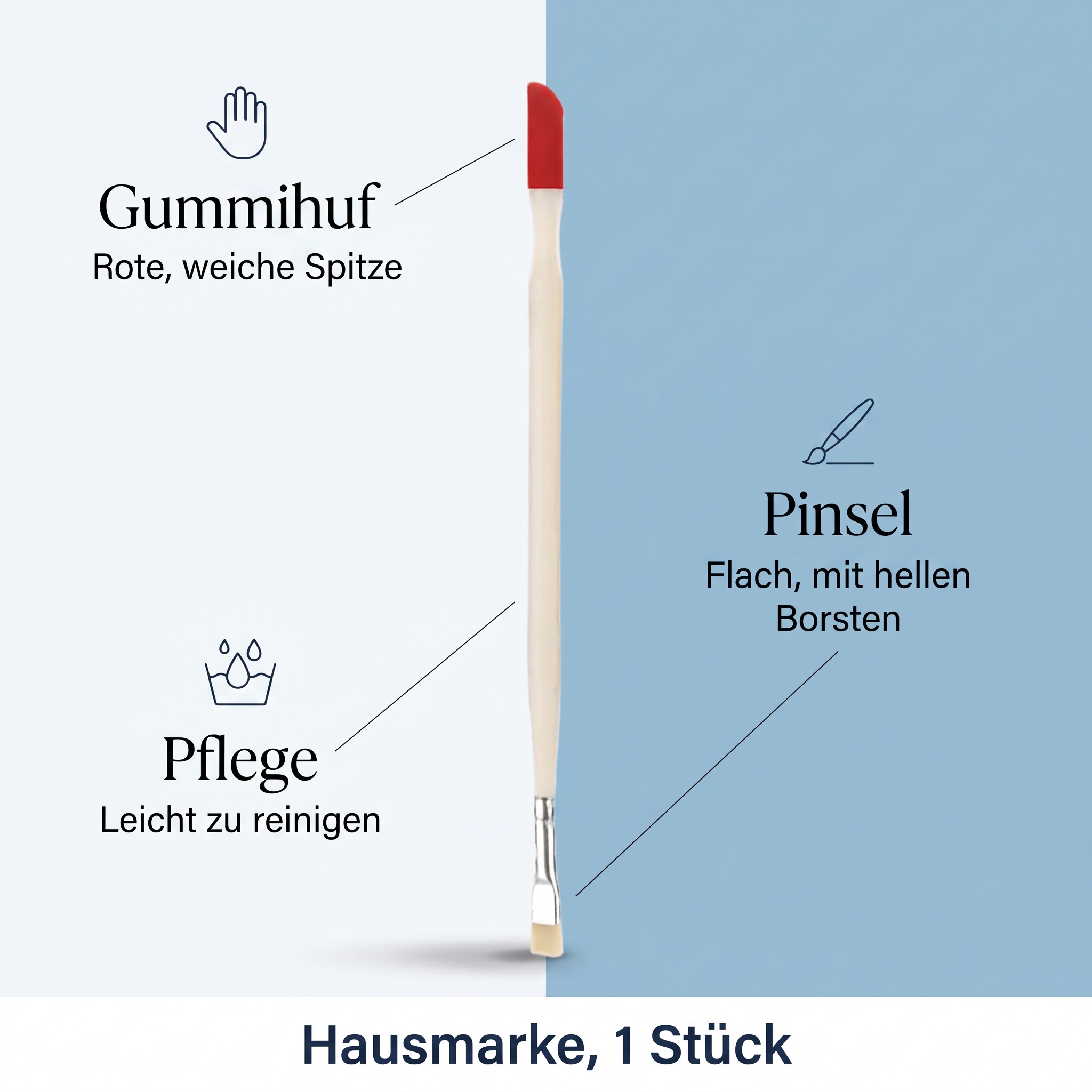 Hufstick mit Pinsel Hufstick mit Pinsel