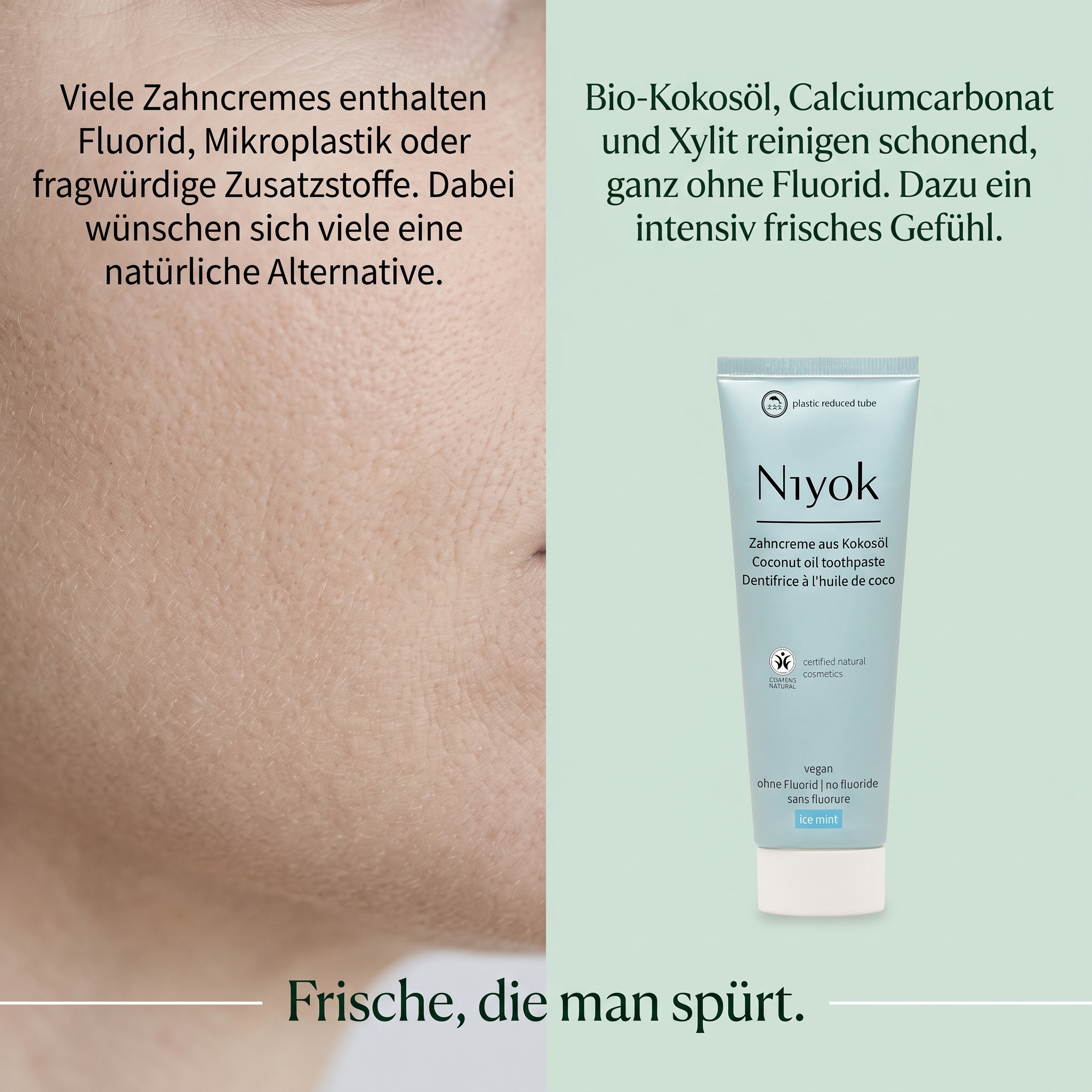 Zahncreme aus Kokosöl - Eisminze Zahncreme aus Kokosöl - Eisminze