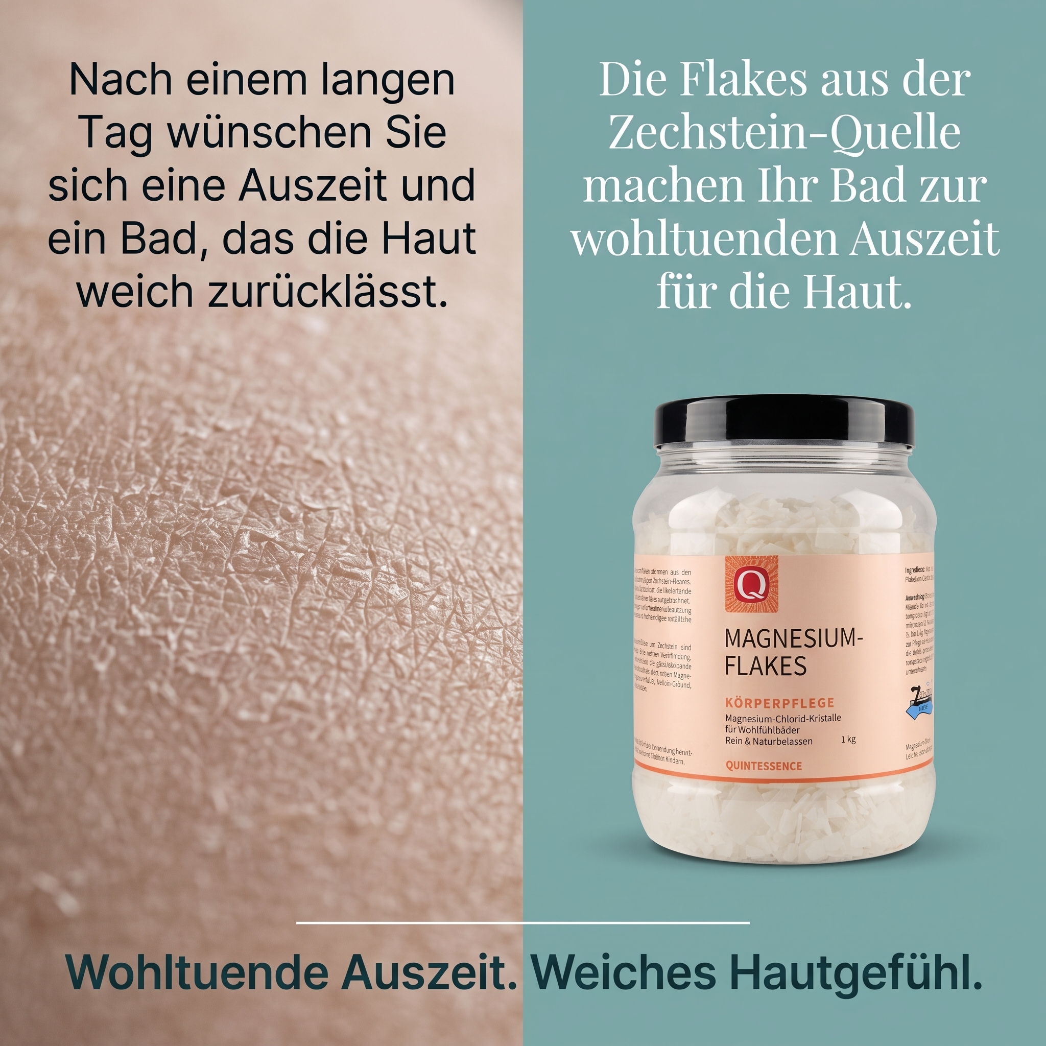 Magnesium-Flakes Wohlfühlbad 