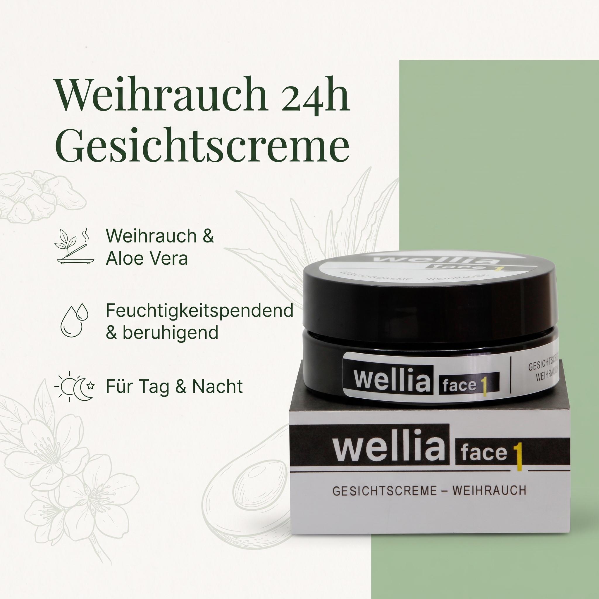 Gesichtscreme 1 - Weihrauch 24h Gesichtscreme 1 - Weihrauch 24h
