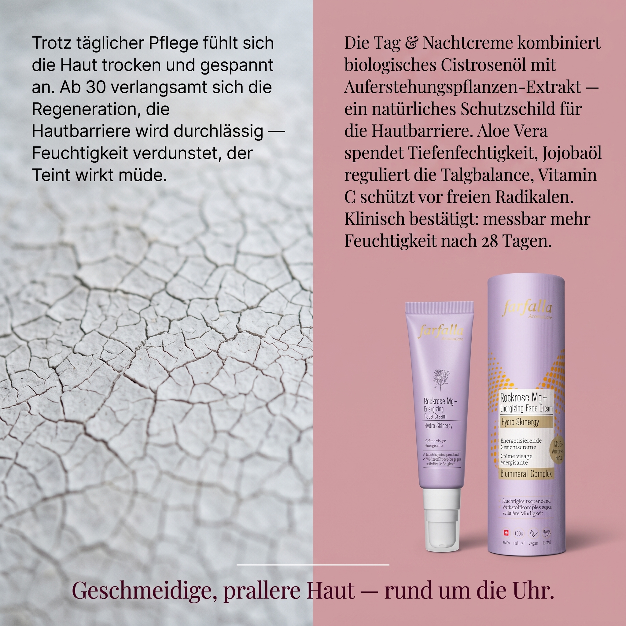 Rockrose Mg+ Energizing Gesichtscreme – Hydro Skinergy