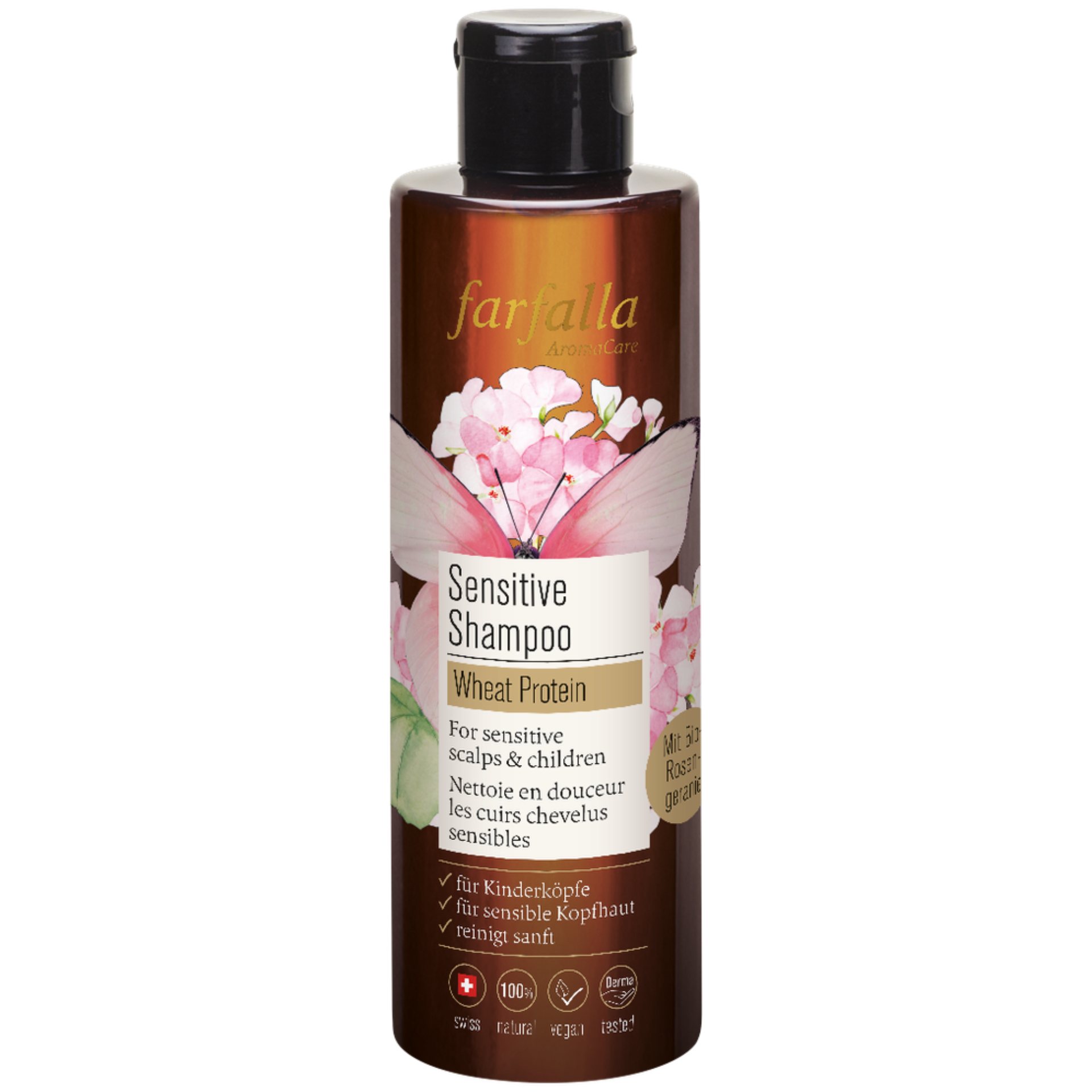Sensitive Shampoo Wheat Protein (vormals Rosengeranie Mildes Shampoo) 