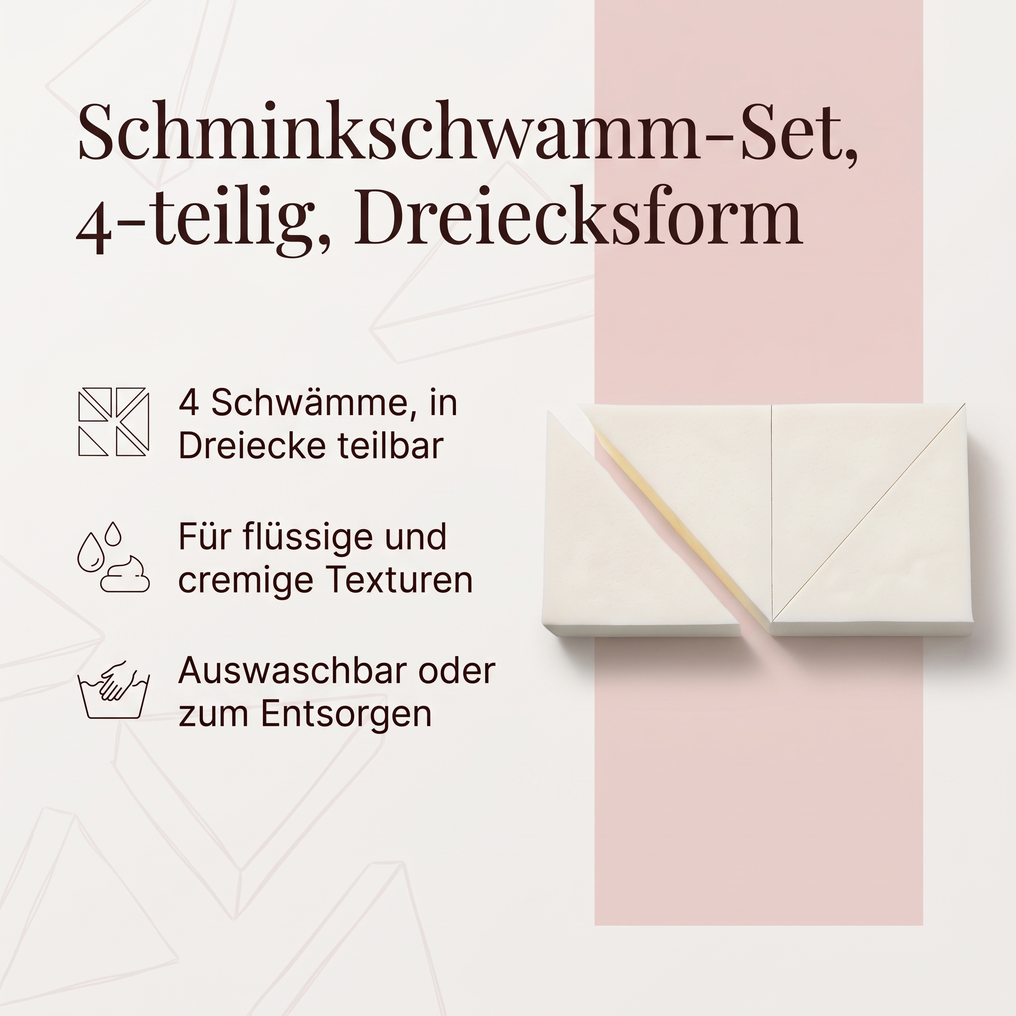 Make-Up Schminkschwamm 4-teilig Make-Up Schminkschwamm 4-teilig