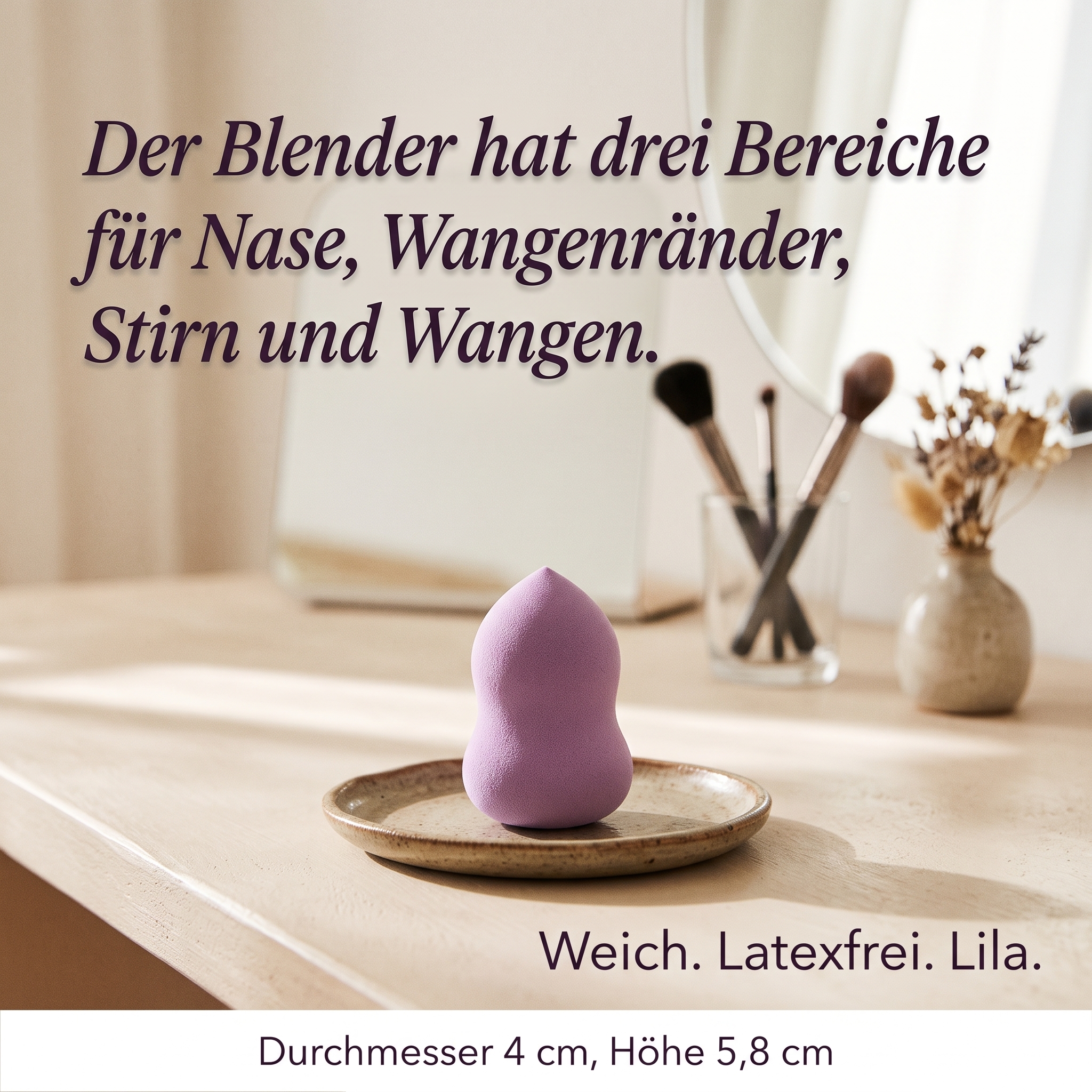 Make-up Schwamm / Blender (Kalebasse) Fb. lila