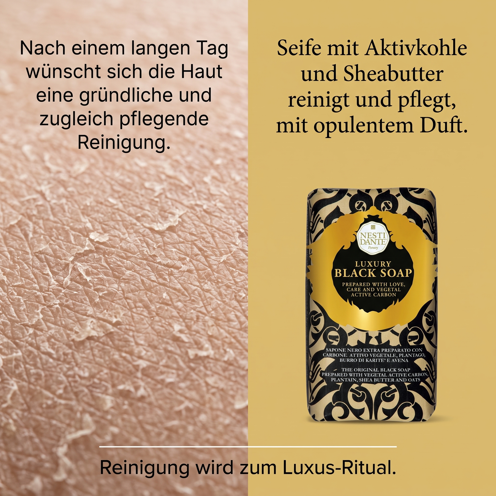 Soap Luxury Black mit Aktivkohle
