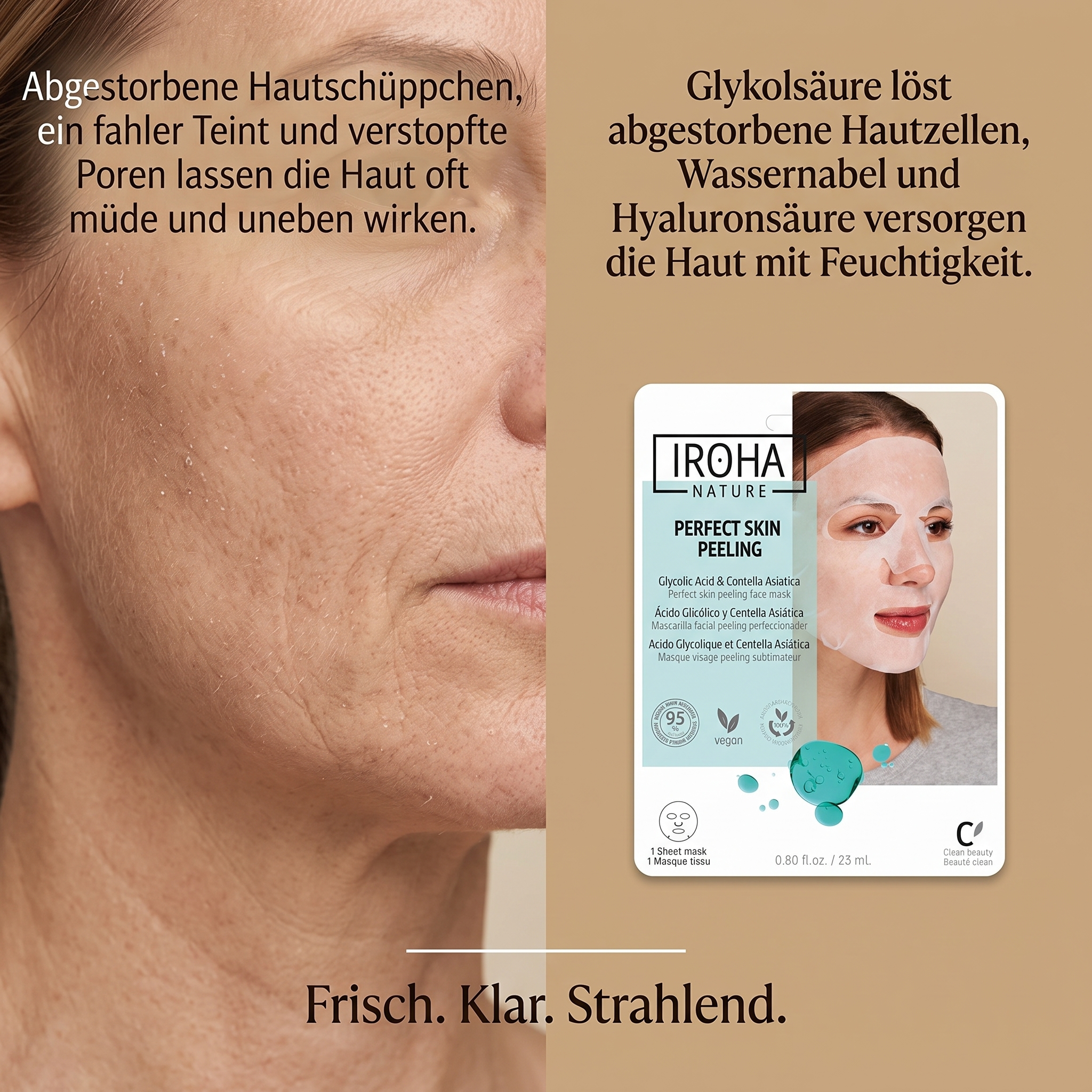 Vliesmaske Peeling Glycolic Acid Vliesmaske Peeling Glycolic Acid