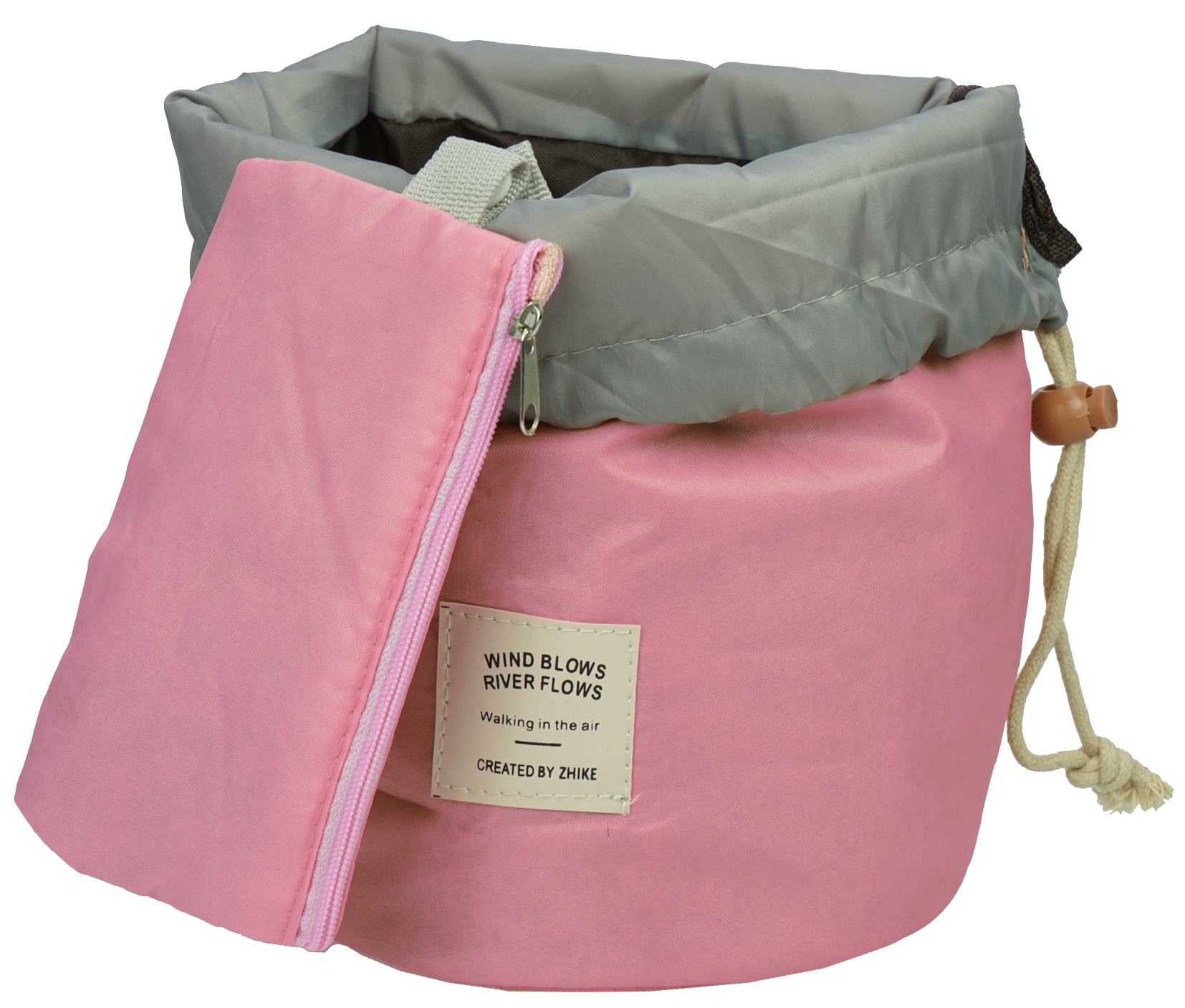 Beauty Reise Beutel Fb. lachs/rosa Ø 16cm - NICHT MEHR LIEFERBAR - 