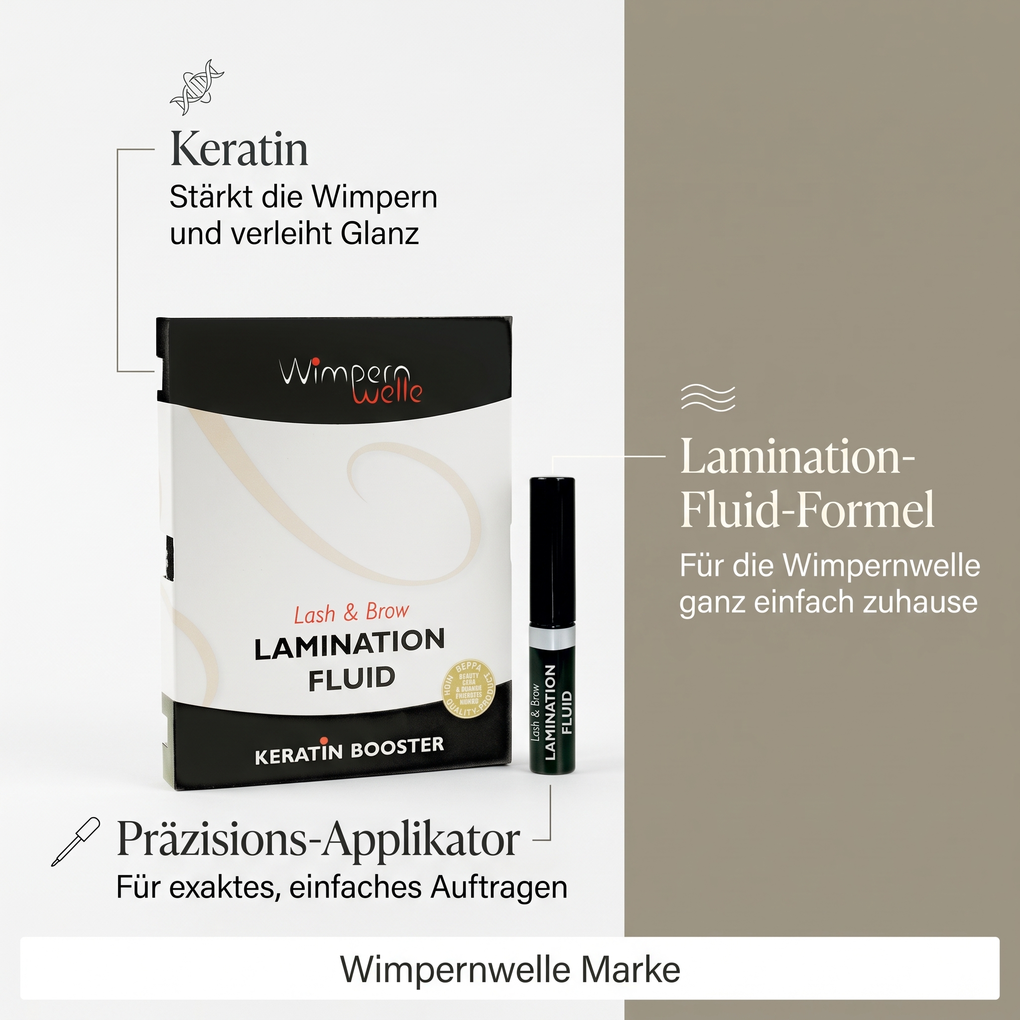Lamination Fluid Lash&Brow home mit Applikator