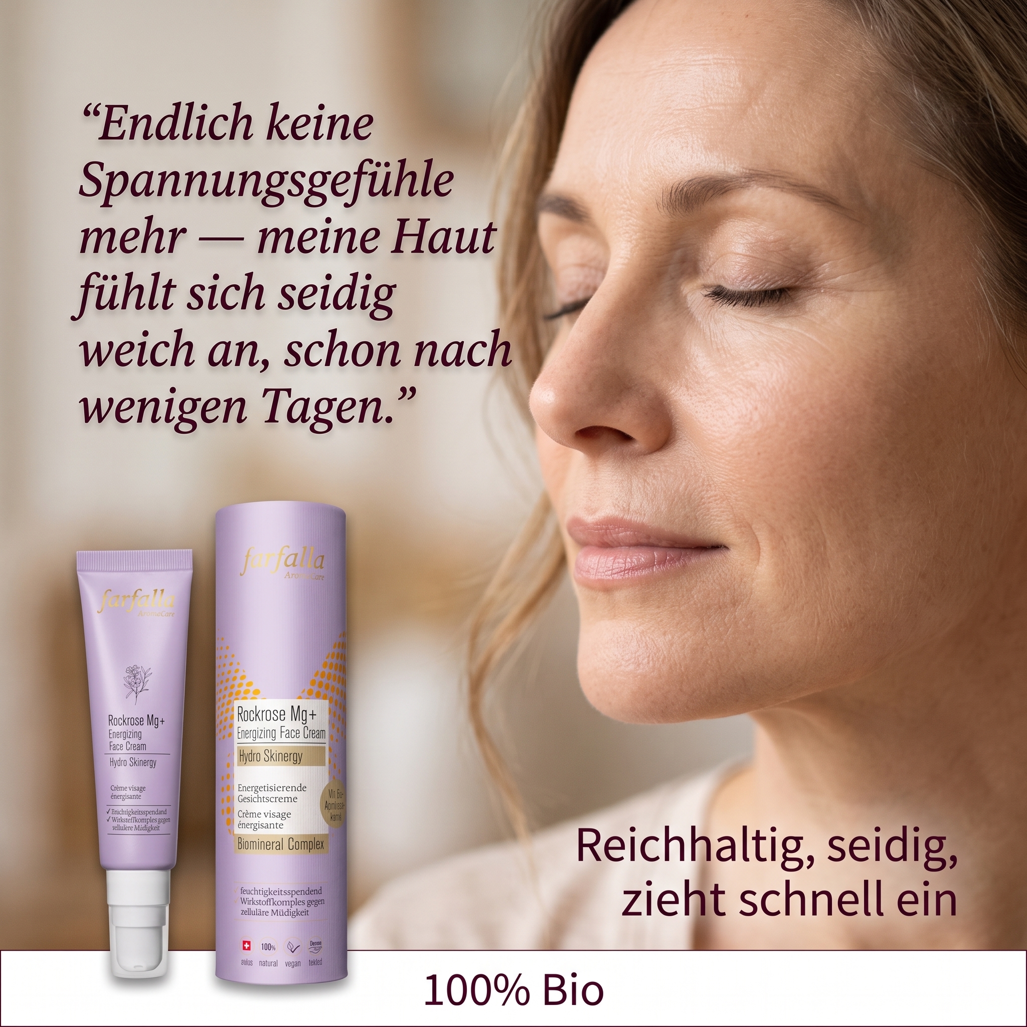 Rockrose Mg+ Energizing Gesichtscreme – Hydro Skinergy