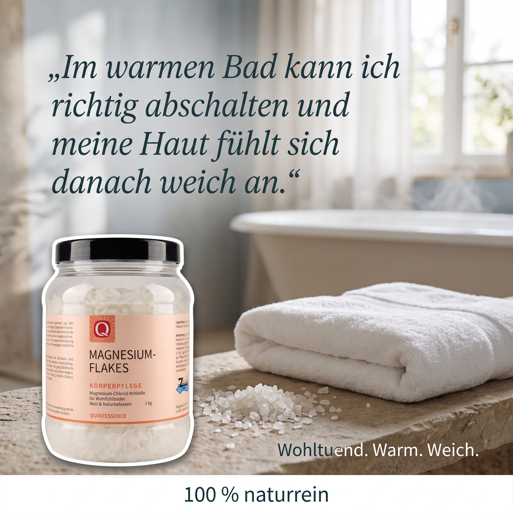 Magnesium-Flakes Wohlfühlbad 