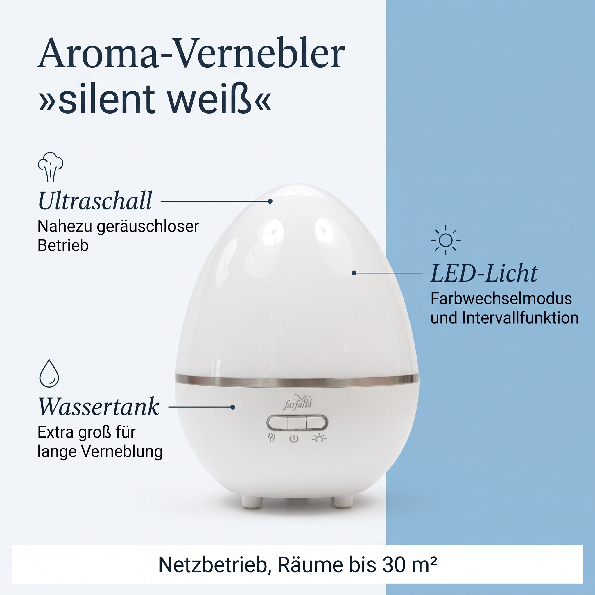 Aroma Vernebler silent weiß