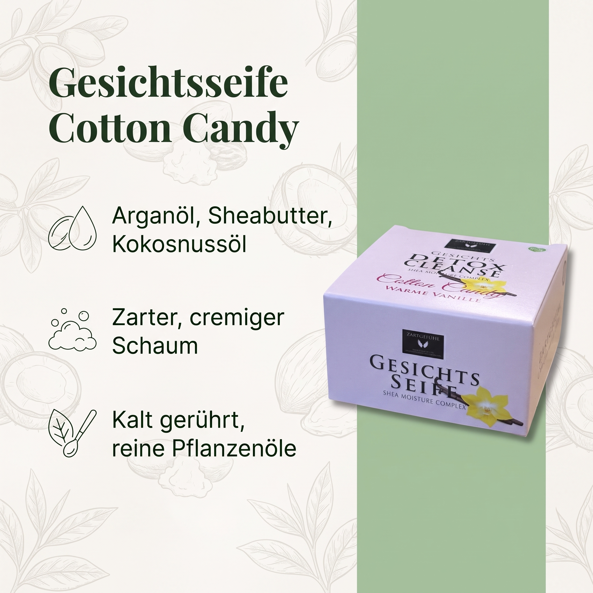 Gesichtsseife Cotton Candy (Warme Vanille) Gesichtsseife Cotton Candy (Warme Vanille)