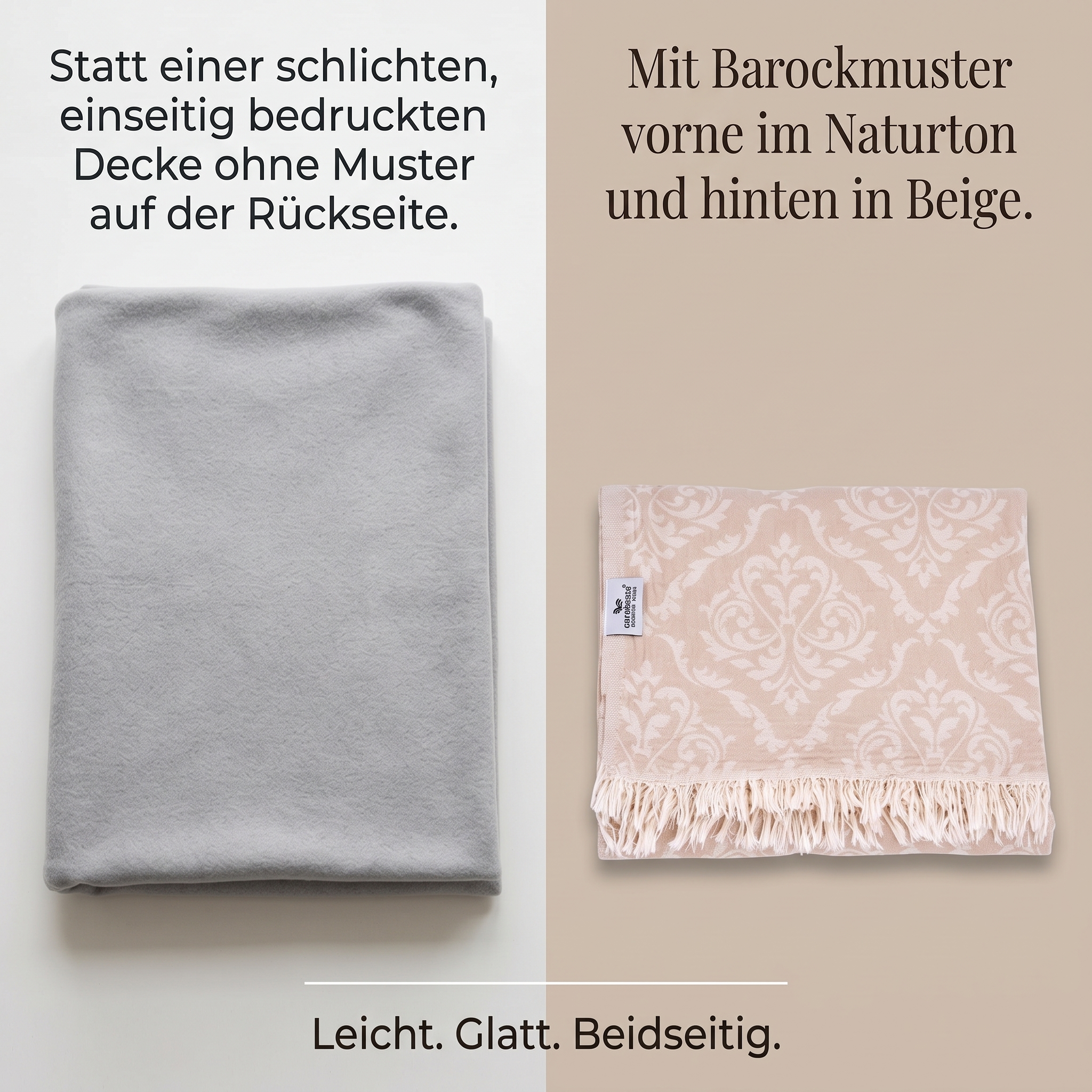 Tagesdecke Barock Single beige ca. 150 x 200cm Tagesdecke Barock Single beige ca. 150 x 200cm