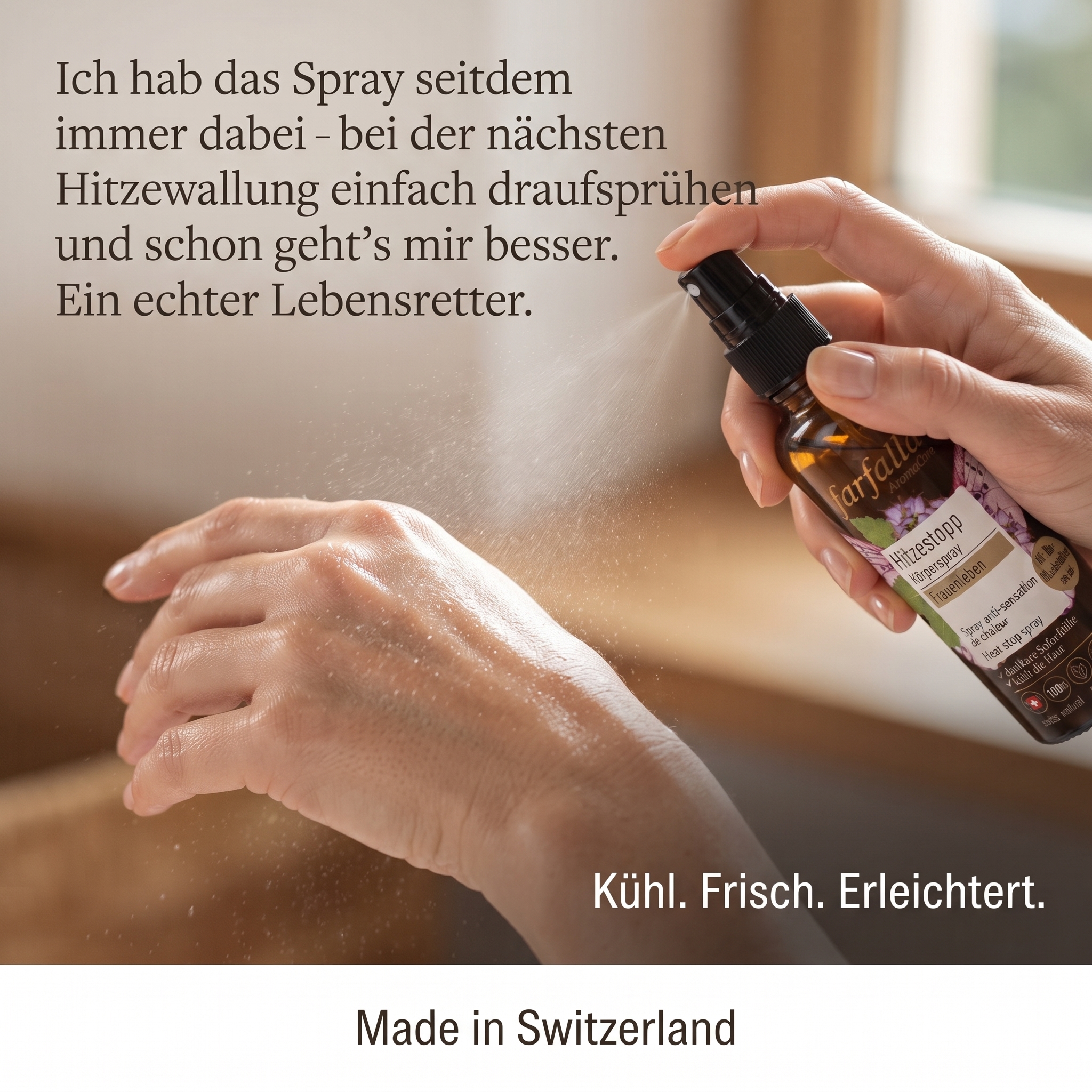 Frauenleben Muskatellersalbei Hitzestopp Spray Frauenleben Muskatellersalbei Hitzestopp Spray
