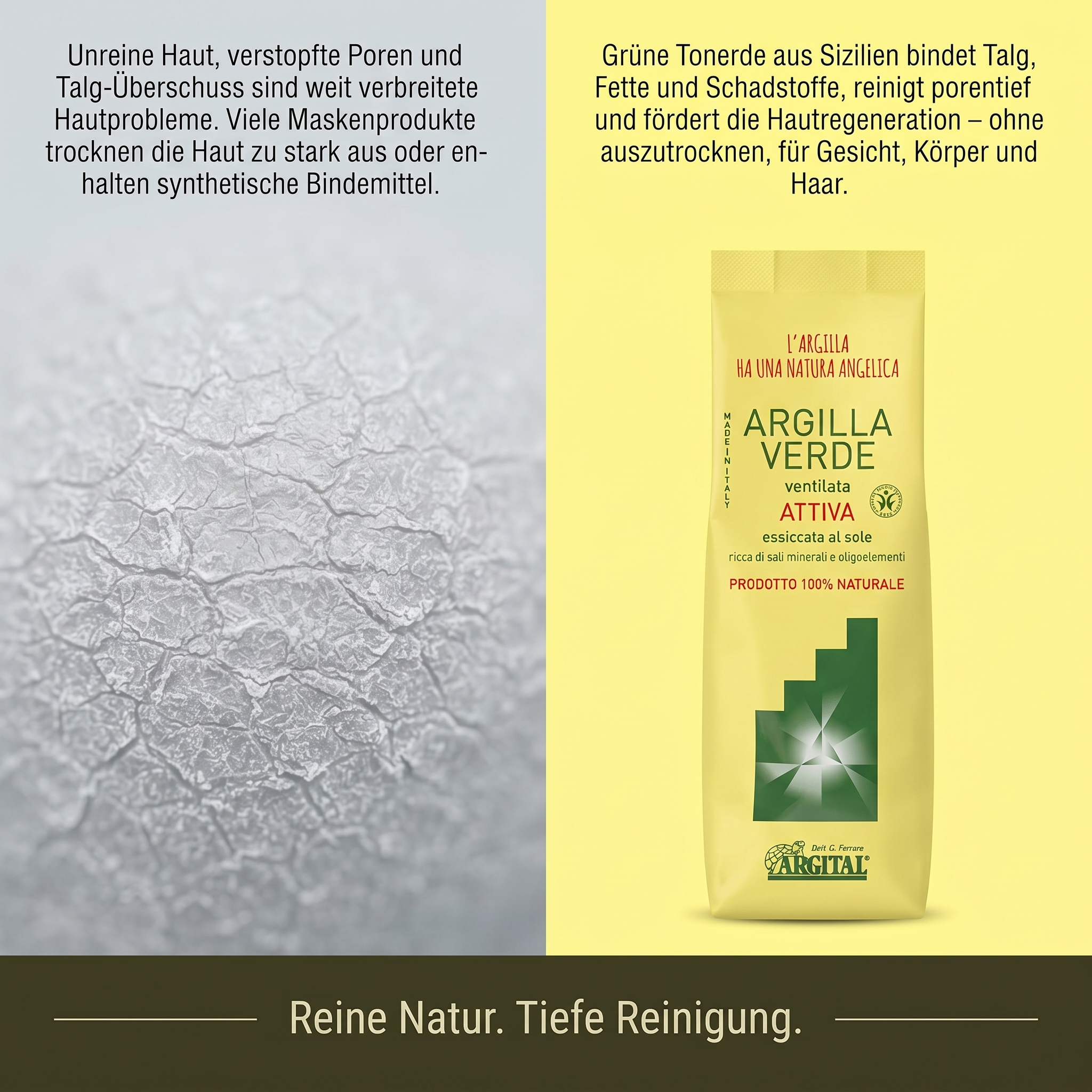Grüne ventilierte Tonerde Grüne ventilierte Tonerde