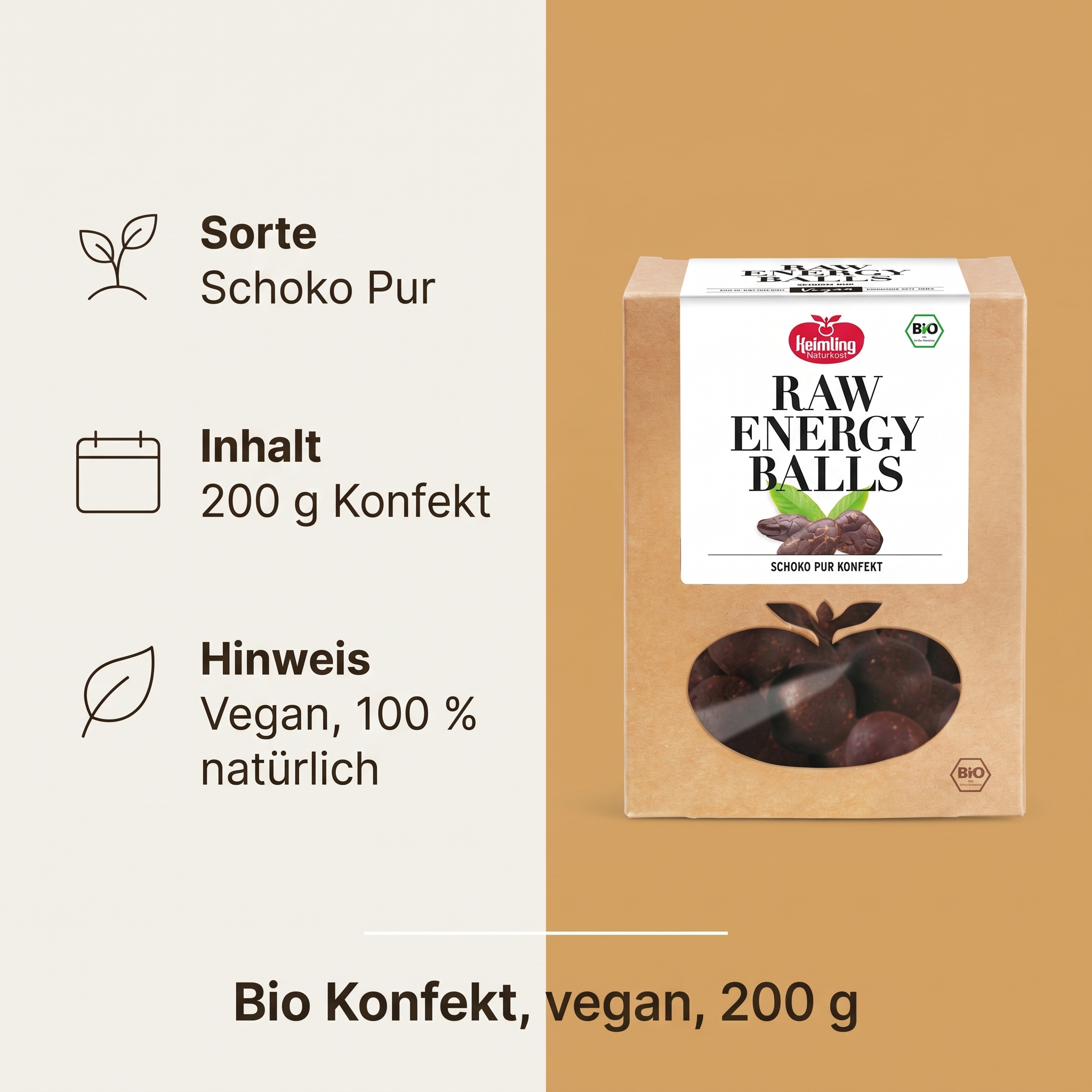 BIO Schoko-Pur Konfekt (Raw Energy Balls)* 
