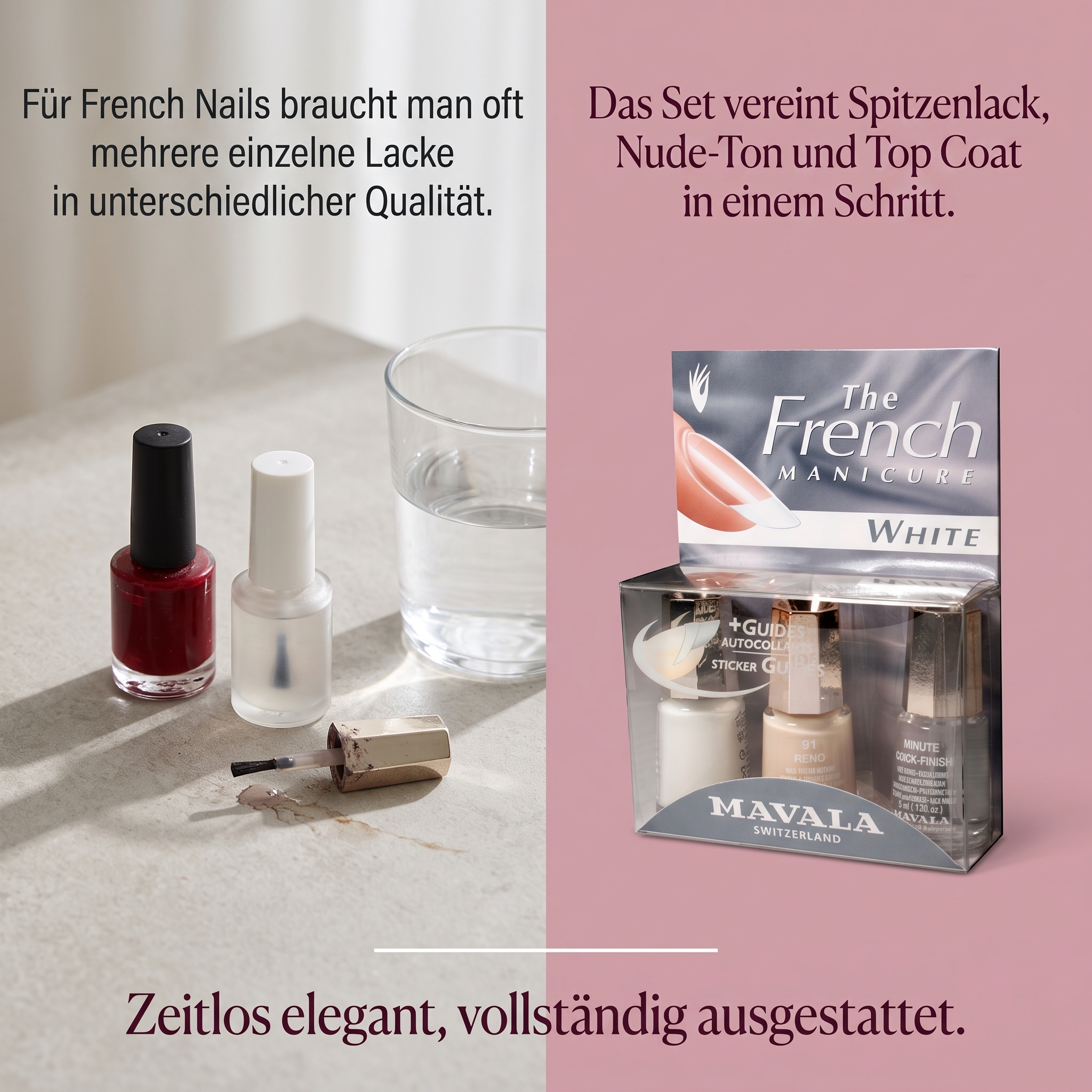 French Maniküre Weiß (91041, 91049, 91091) French Maniküre Weiß (91041, 91049, 91091)