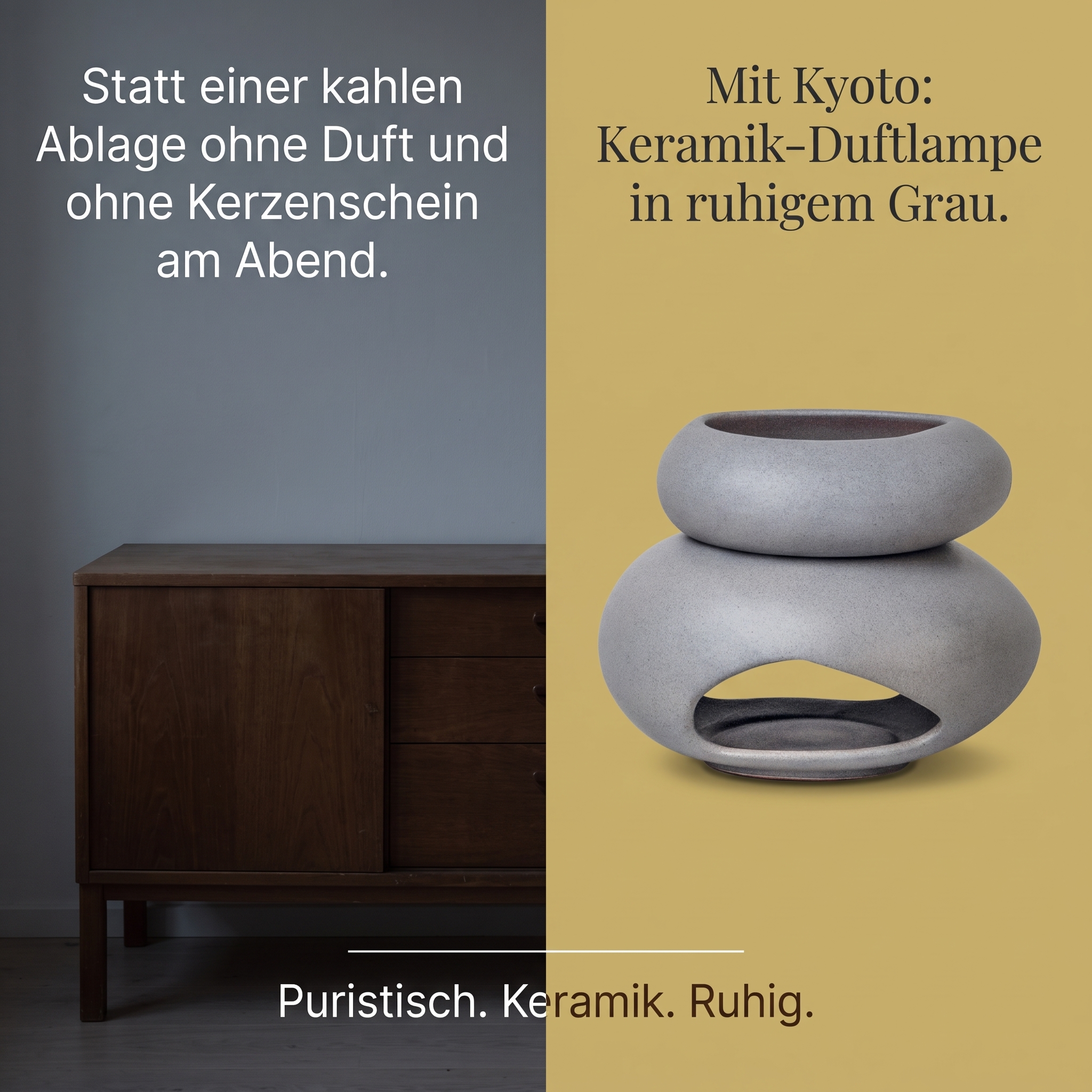 Duftlampe Kyoto grau