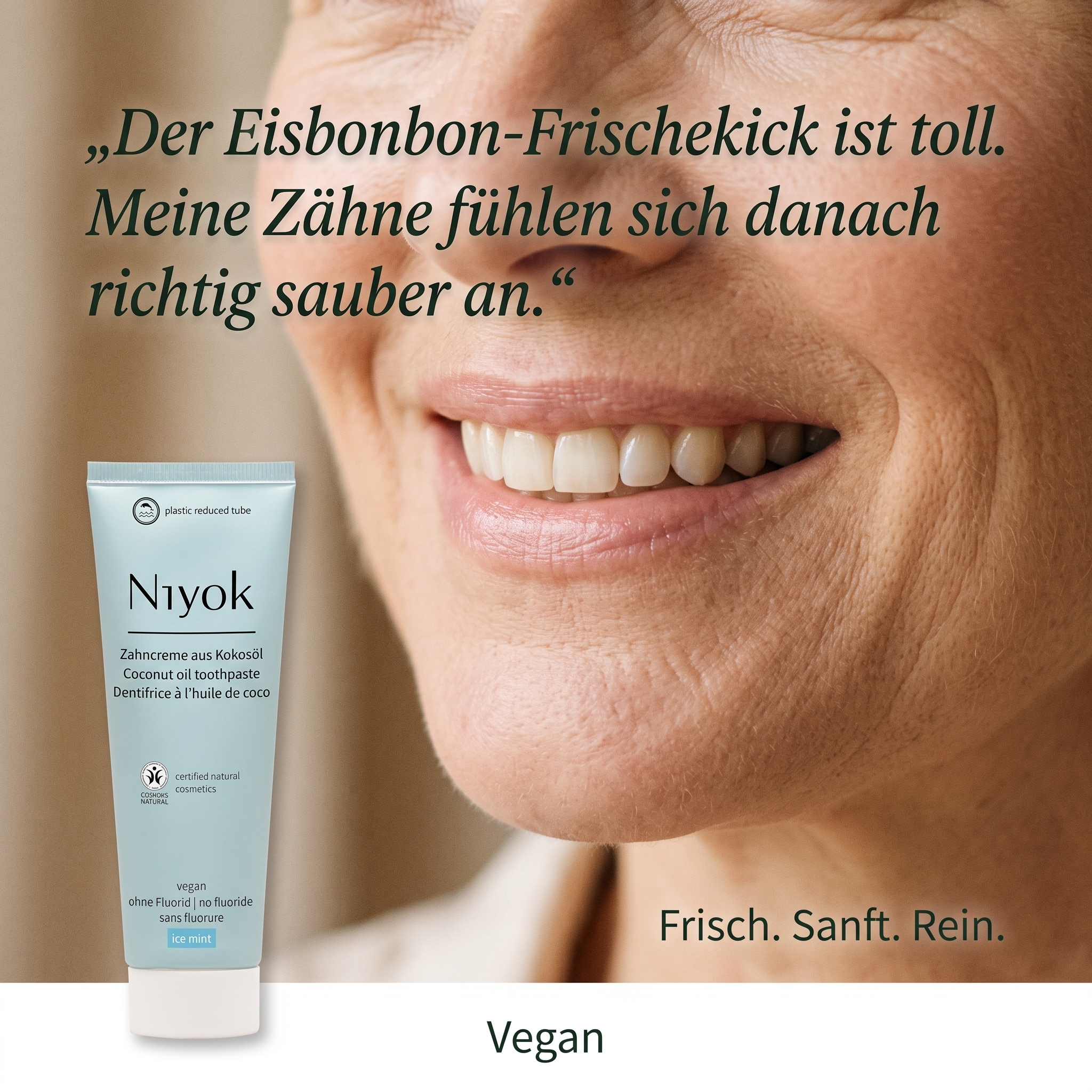 Zahncreme aus Kokosöl - Eisminze Zahncreme aus Kokosöl - Eisminze