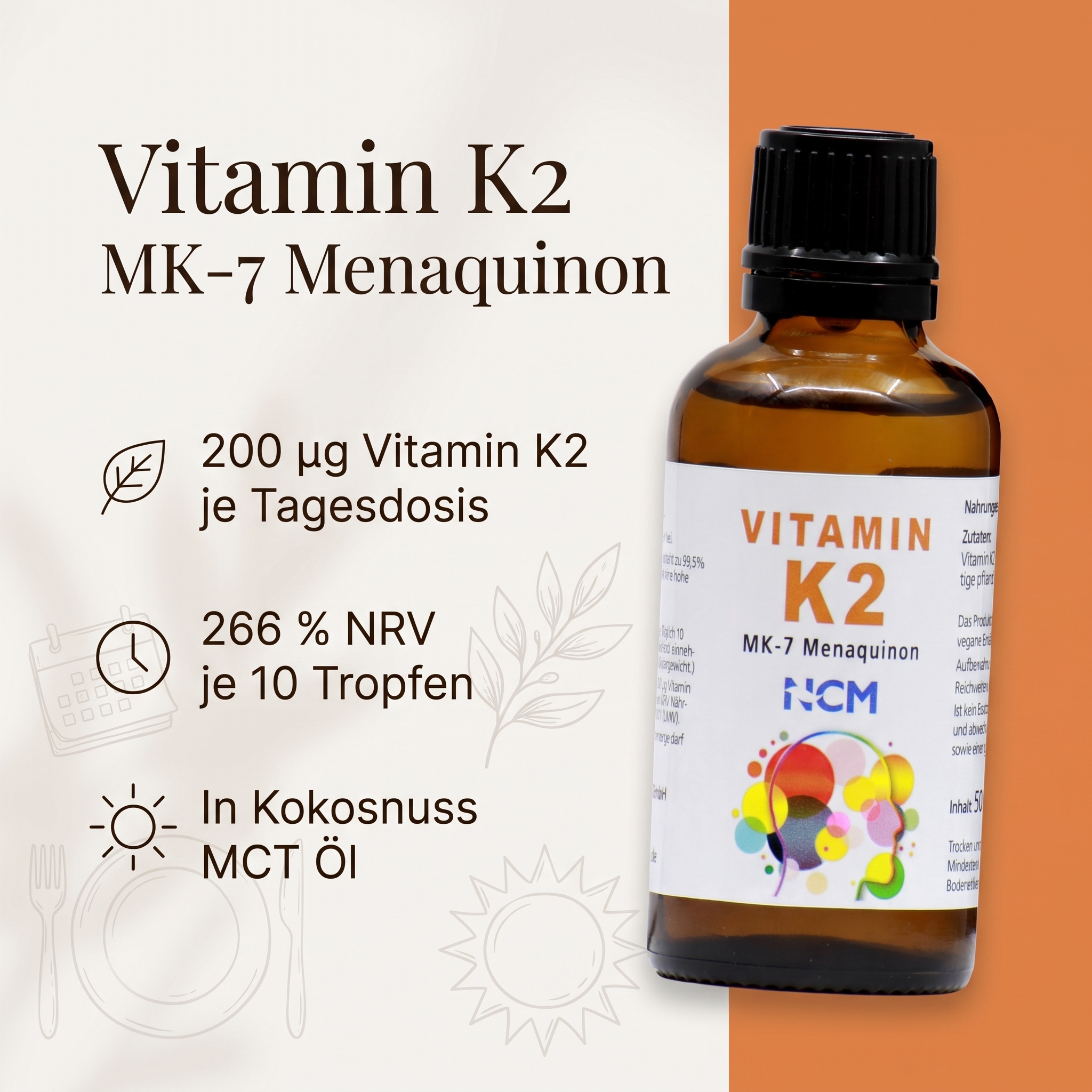 Vitamin K2 Menaquinon Tropfen