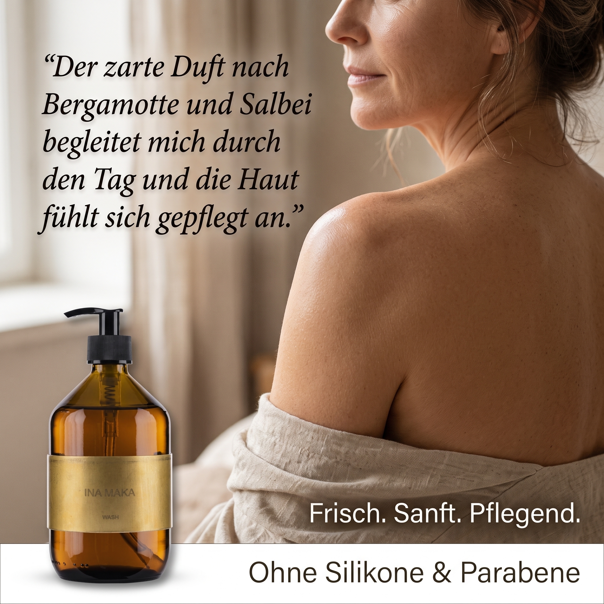 Organic Hair and Bodywash mit Messingmanschette 