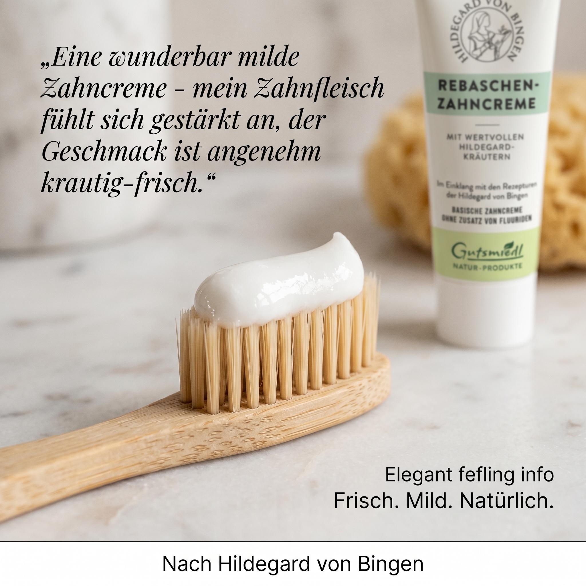 Zahncreme mit Rebasche