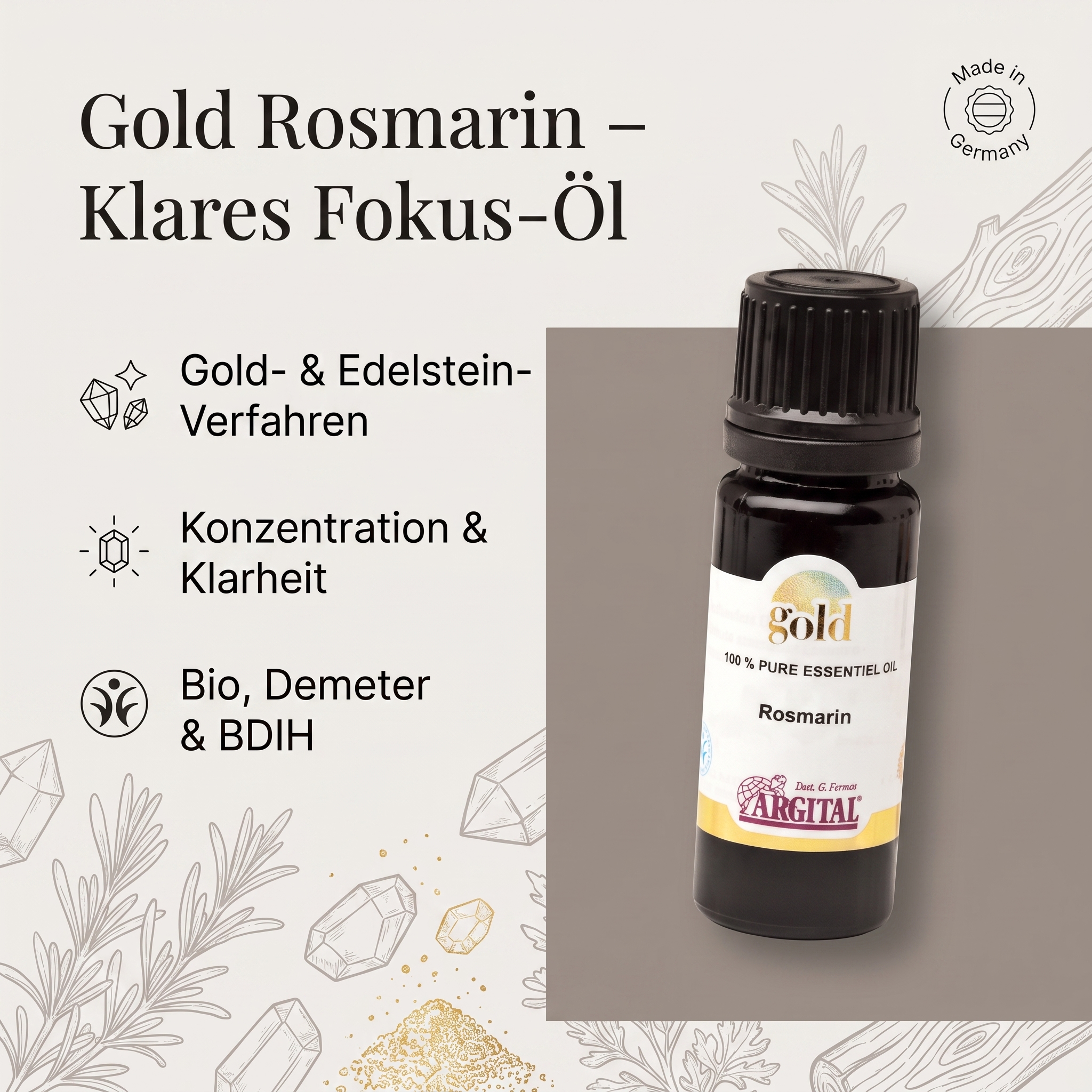 Gold Rosmarin Äth. Öl Gold Rosmarin Äth. Öl