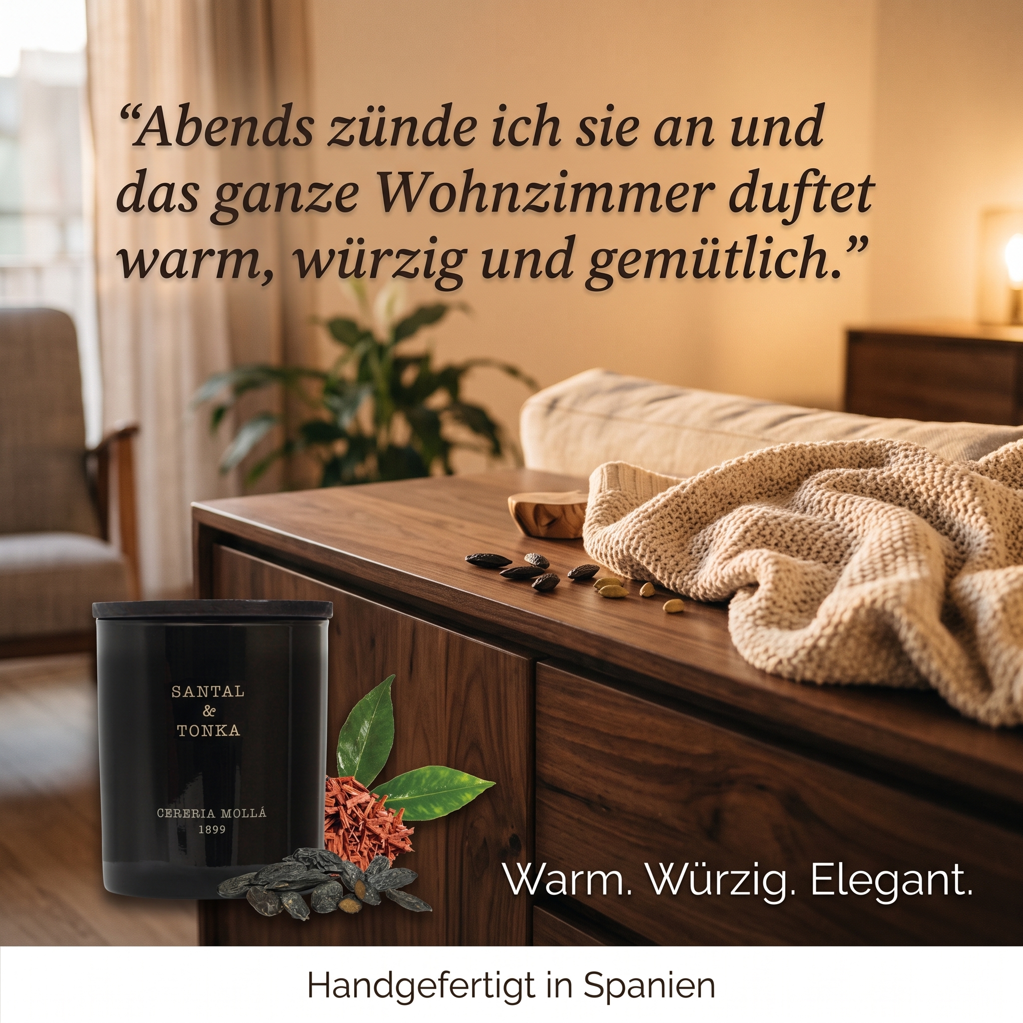 Duftkerze Santal & Tonka
