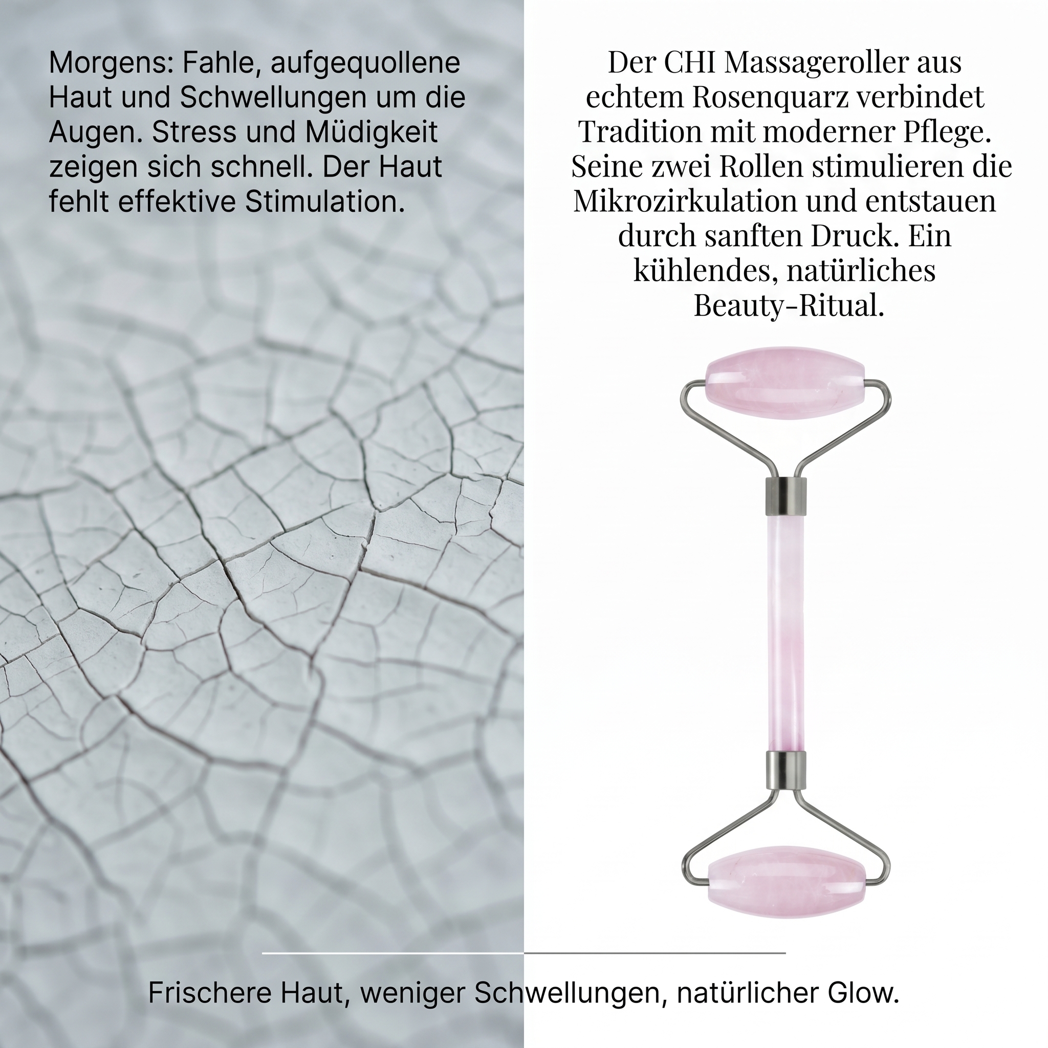 CHI Massageroller Rosenquarz