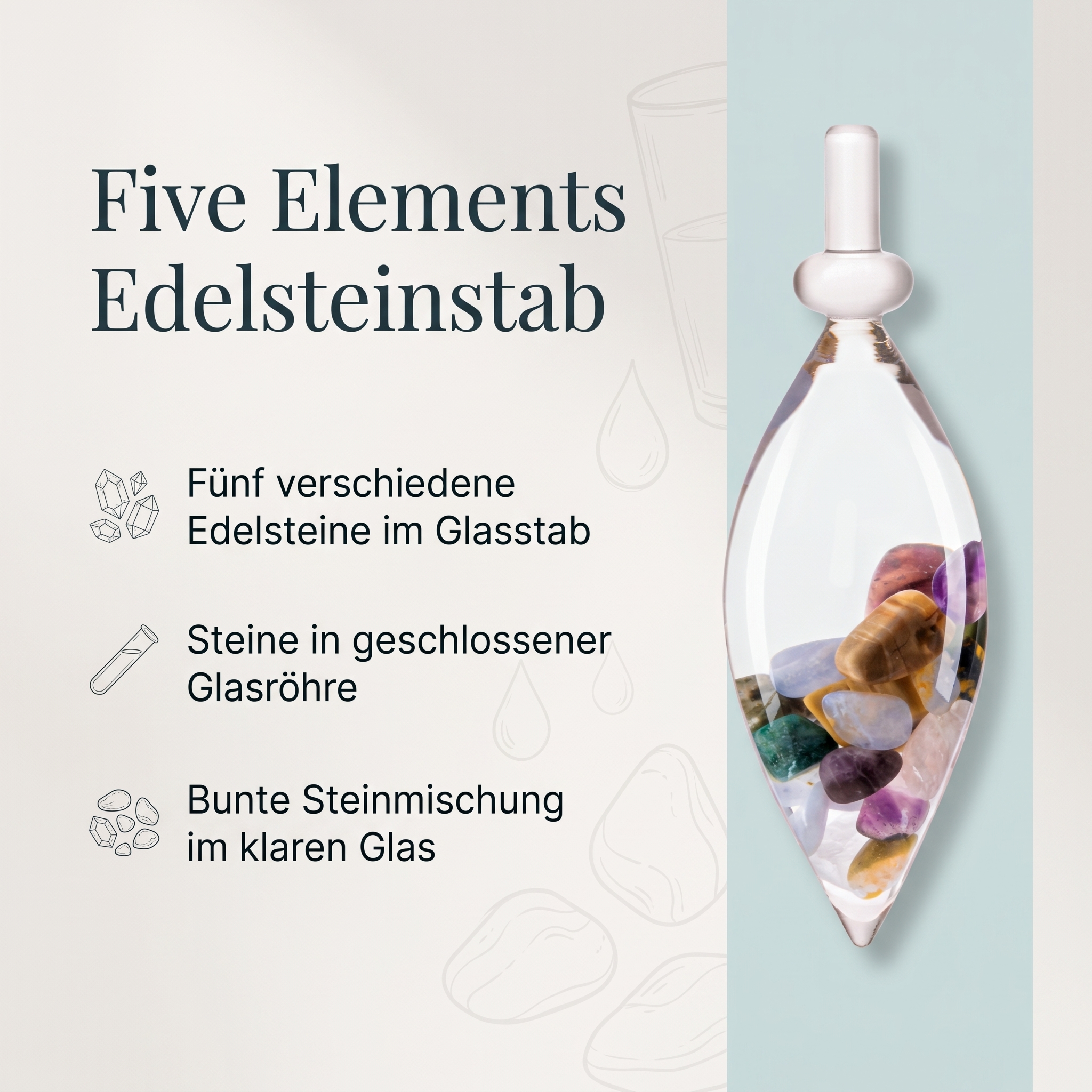 Five Elements Edelsteinstab 