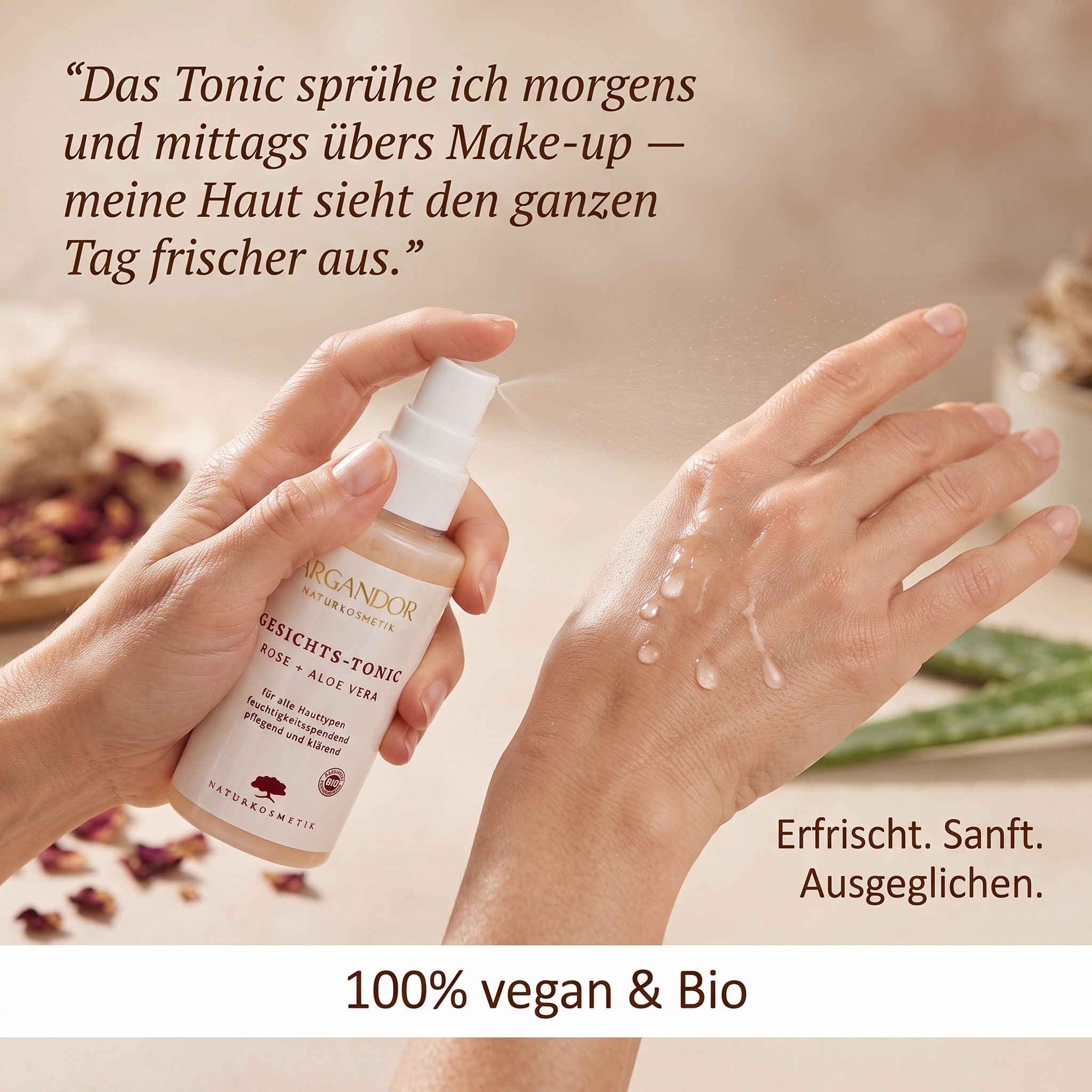 Gesichts-Tonic Rose + Aloe Vera Gesichts-Tonic Rose + Aloe Vera