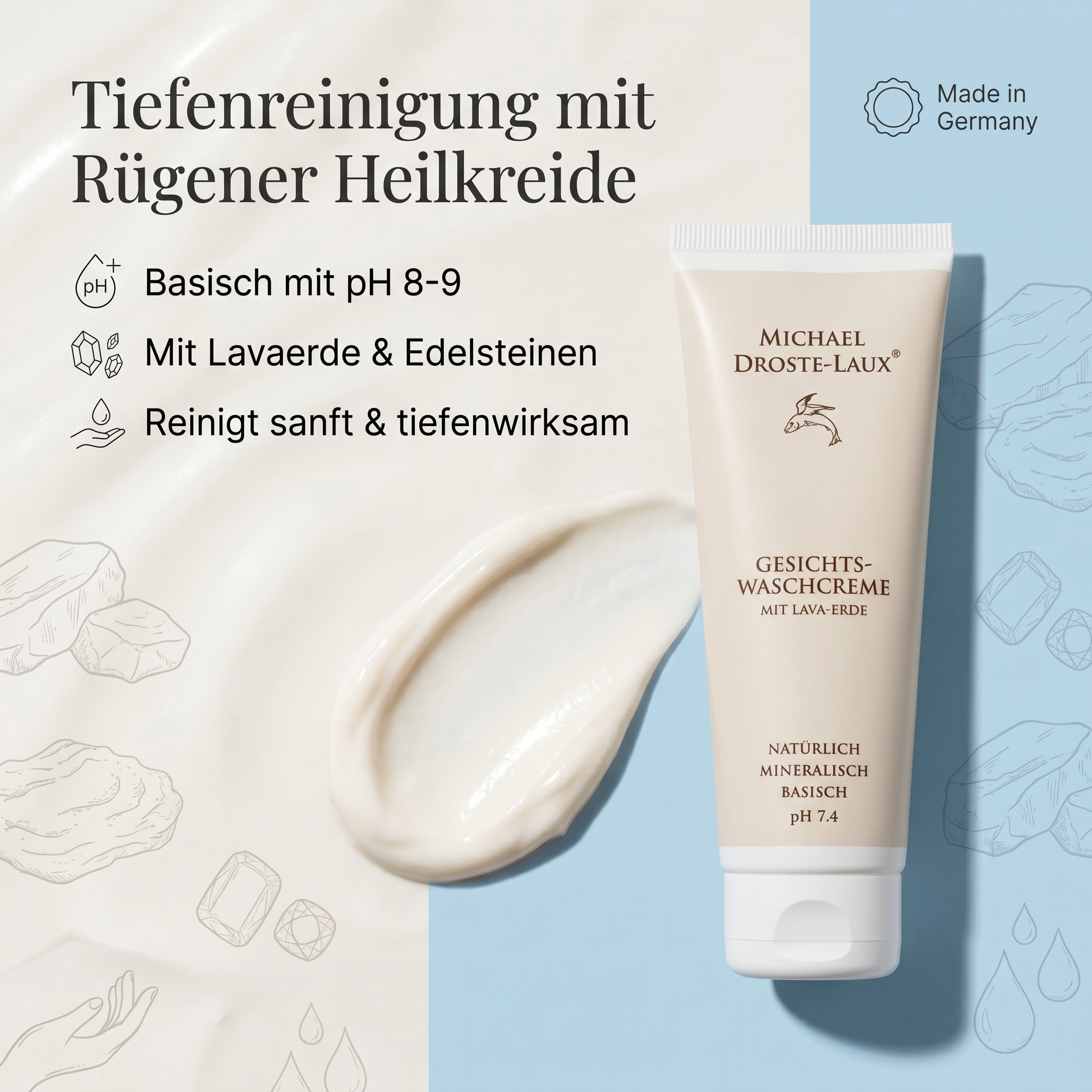 Basische Gesichts-Waschcreme 