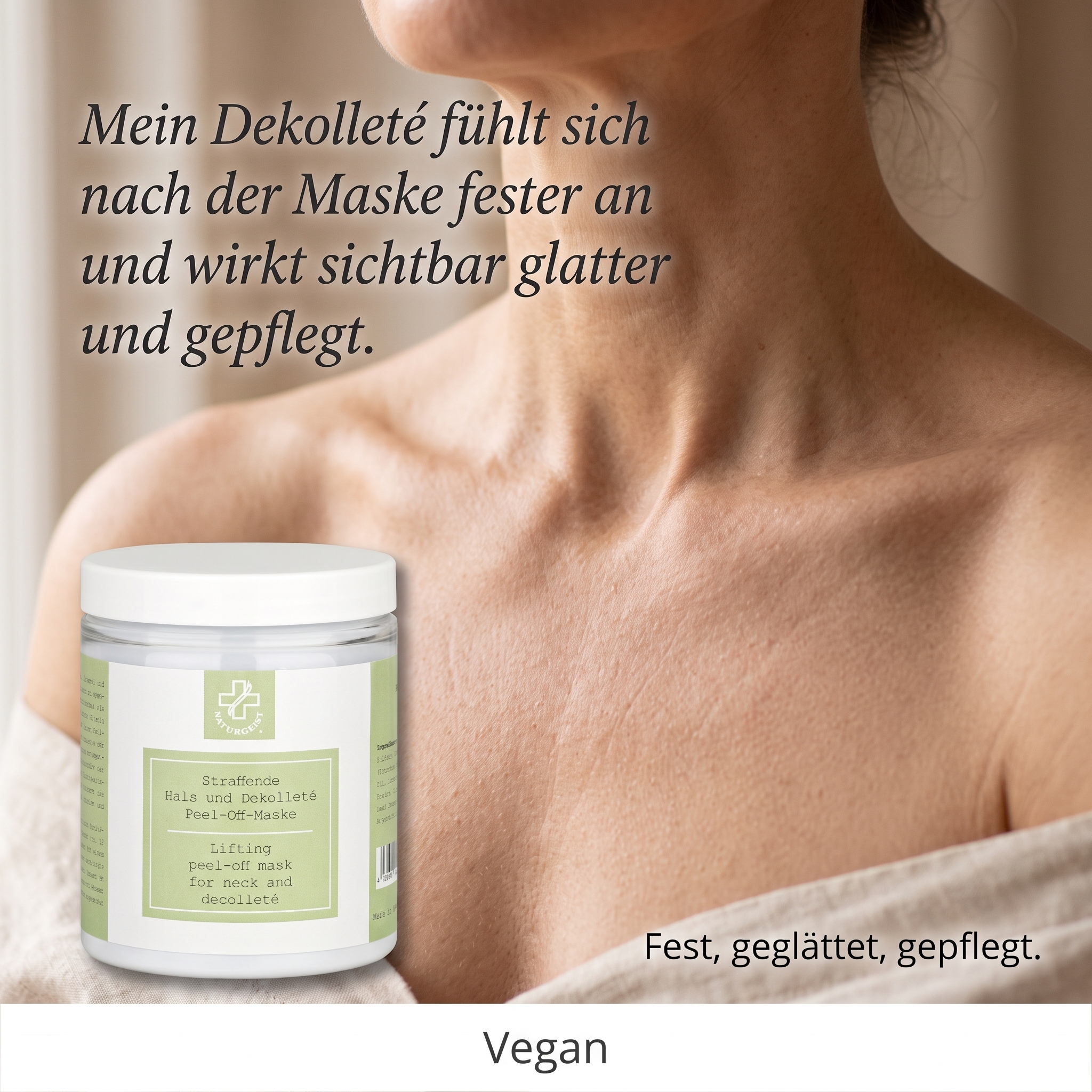 Straffende Hals und Dekolleté Peel-Off-Maske Straffende Hals und Dekolleté Peel-Off-Maske