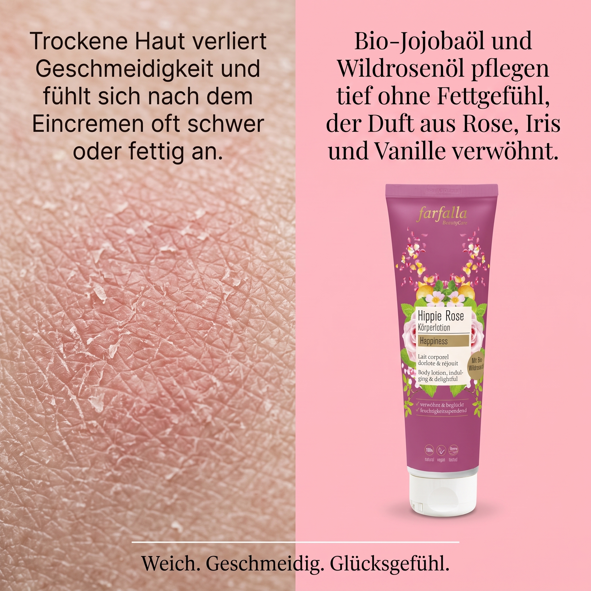 Hippie Rose Happiness Körperlotion