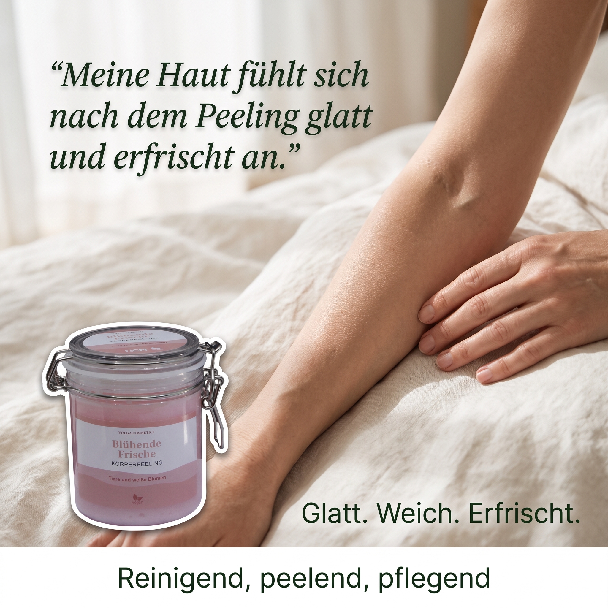 Körperpeeling blühende Frische