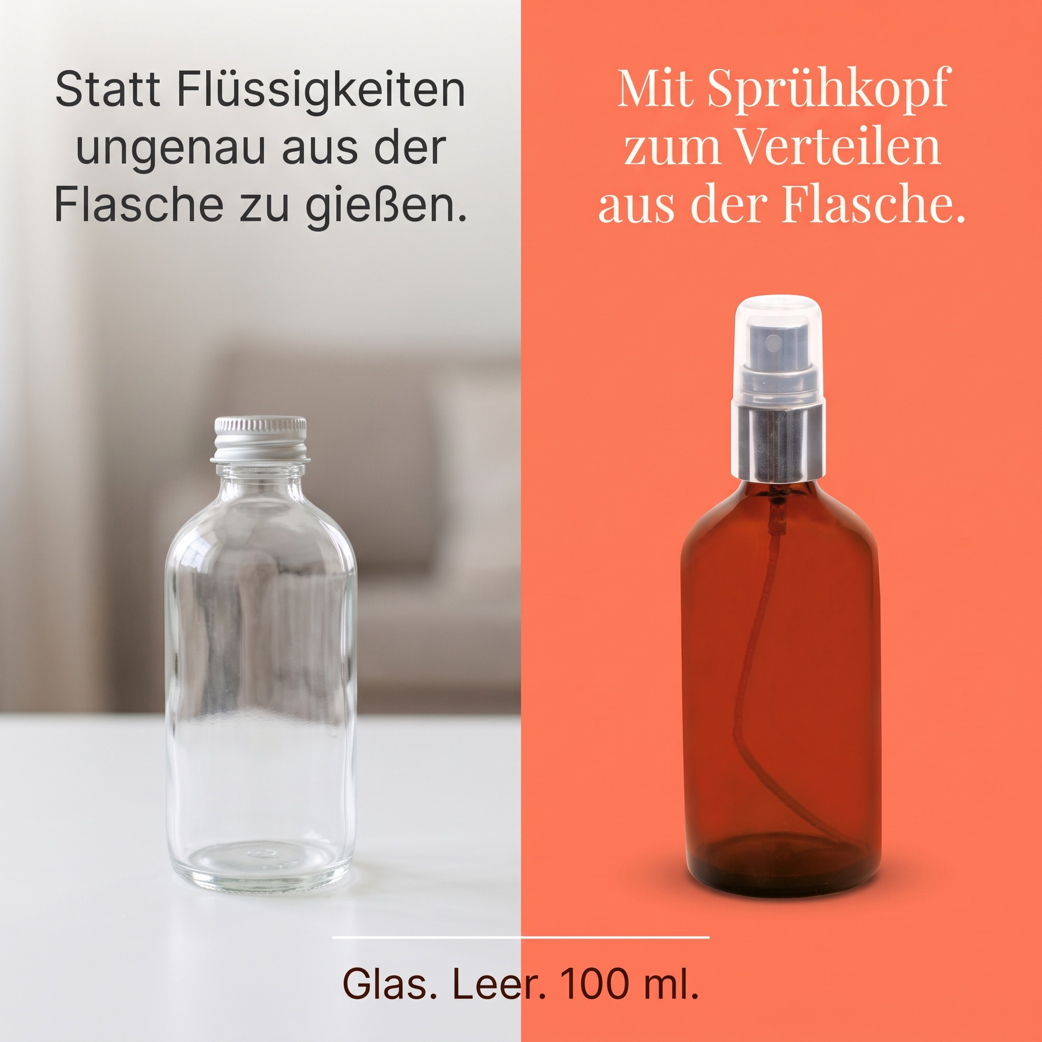 Sprühflasche aus Glas 100ml leer Sprühflasche aus Glas 100ml leer