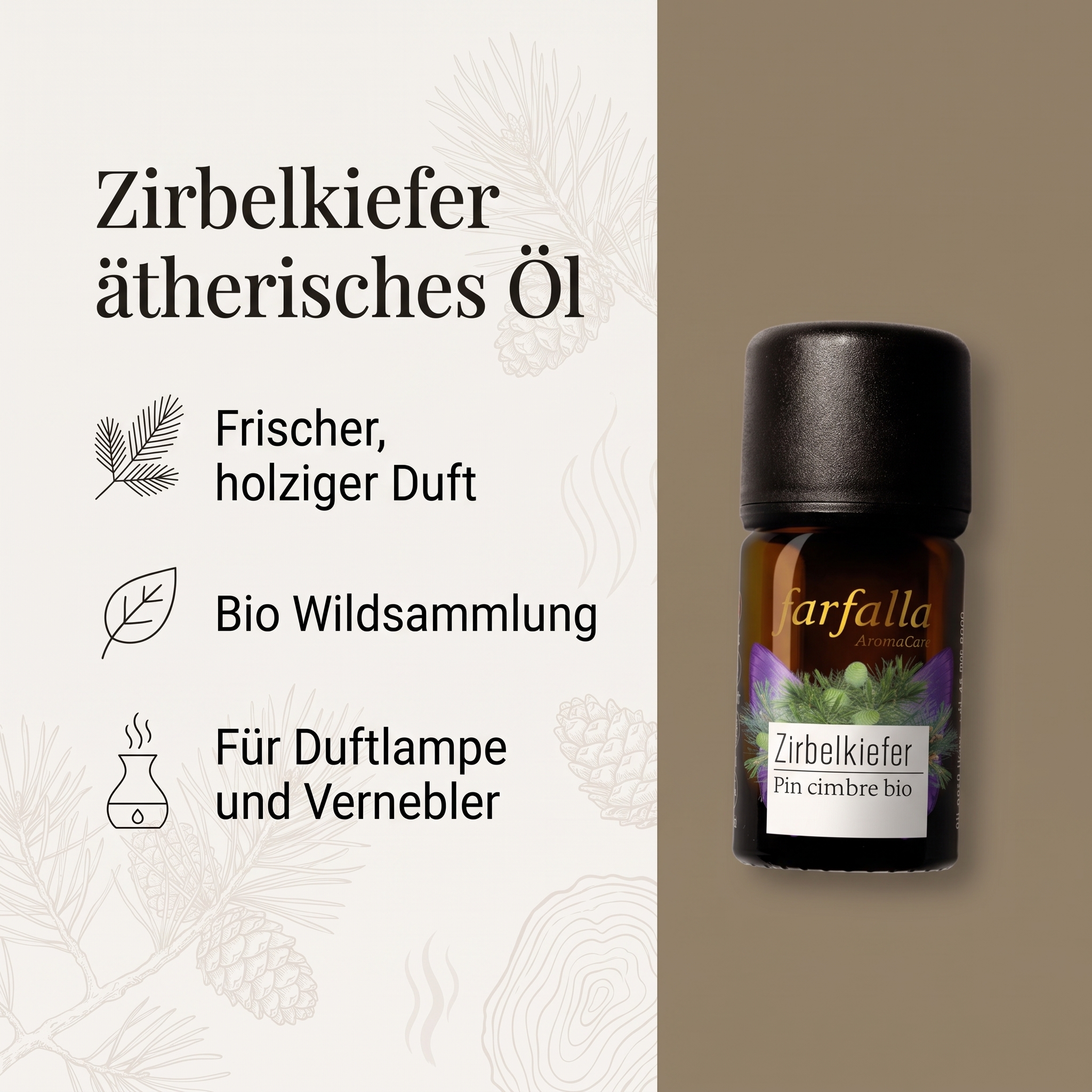 Zirbelkiefer bio Wildsammlung Äth. Öl 