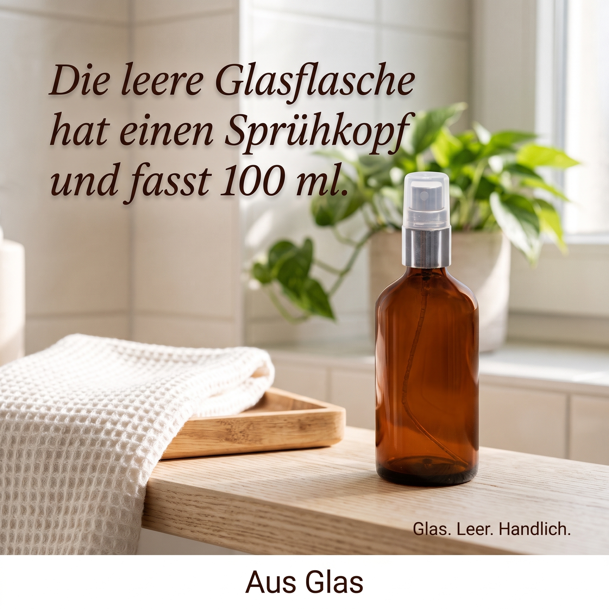Sprühflasche aus Glas 100ml leer Sprühflasche aus Glas 100ml leer