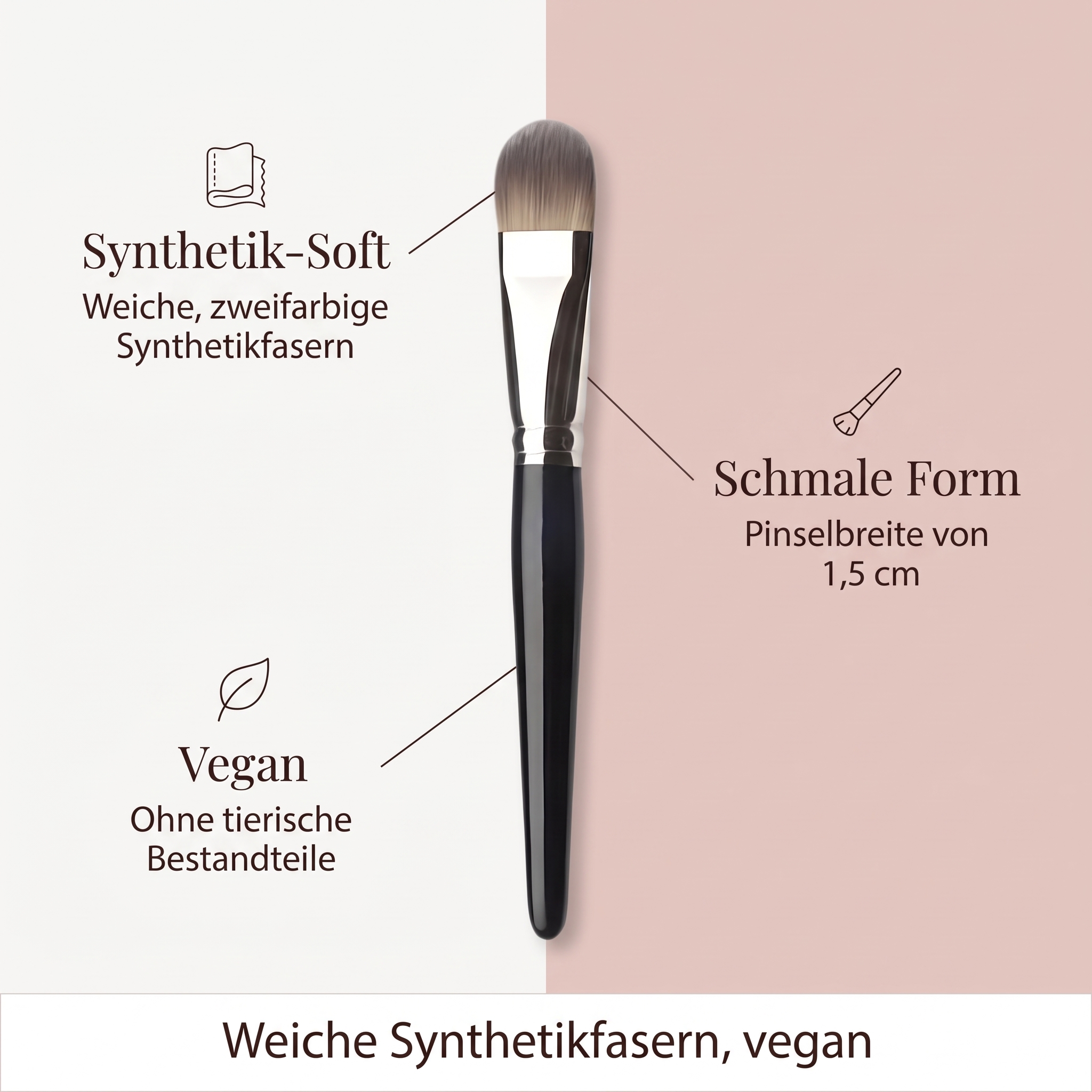 Pinsel für Make-up und Concealer schmal Pinsel für Make-up und Concealer schmal