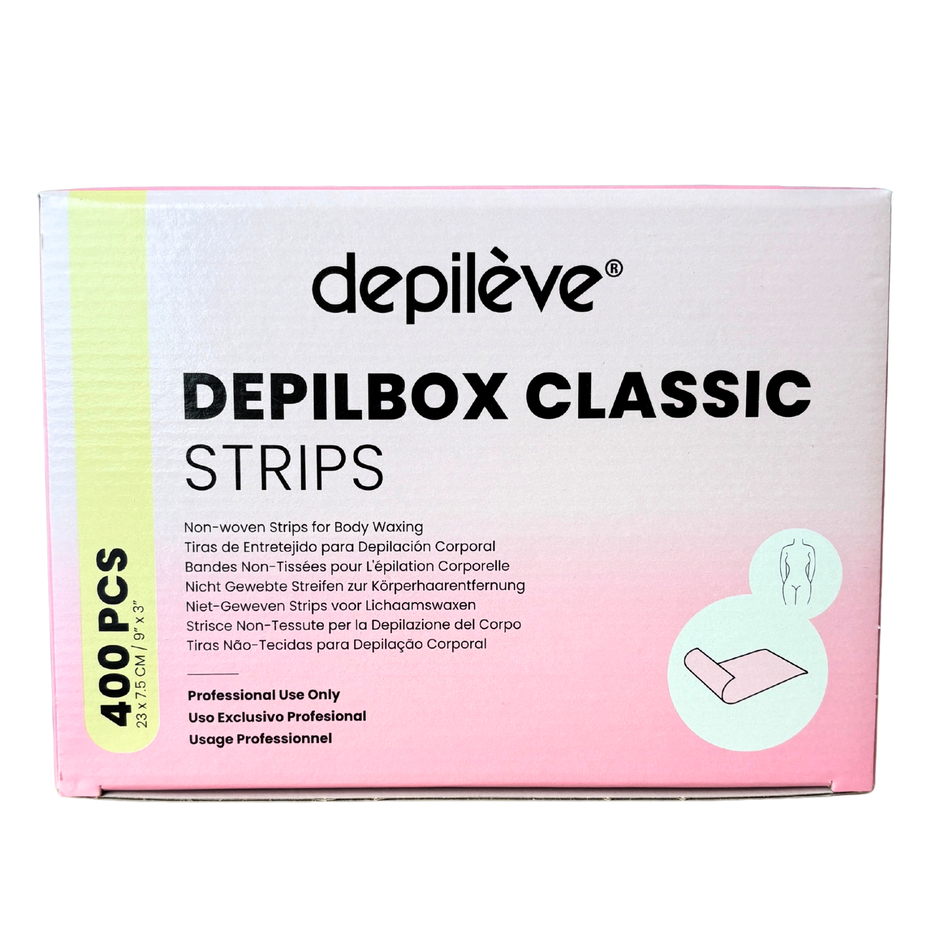 DepilBox Vliesstreifen groß 7,5 x 23 cm 