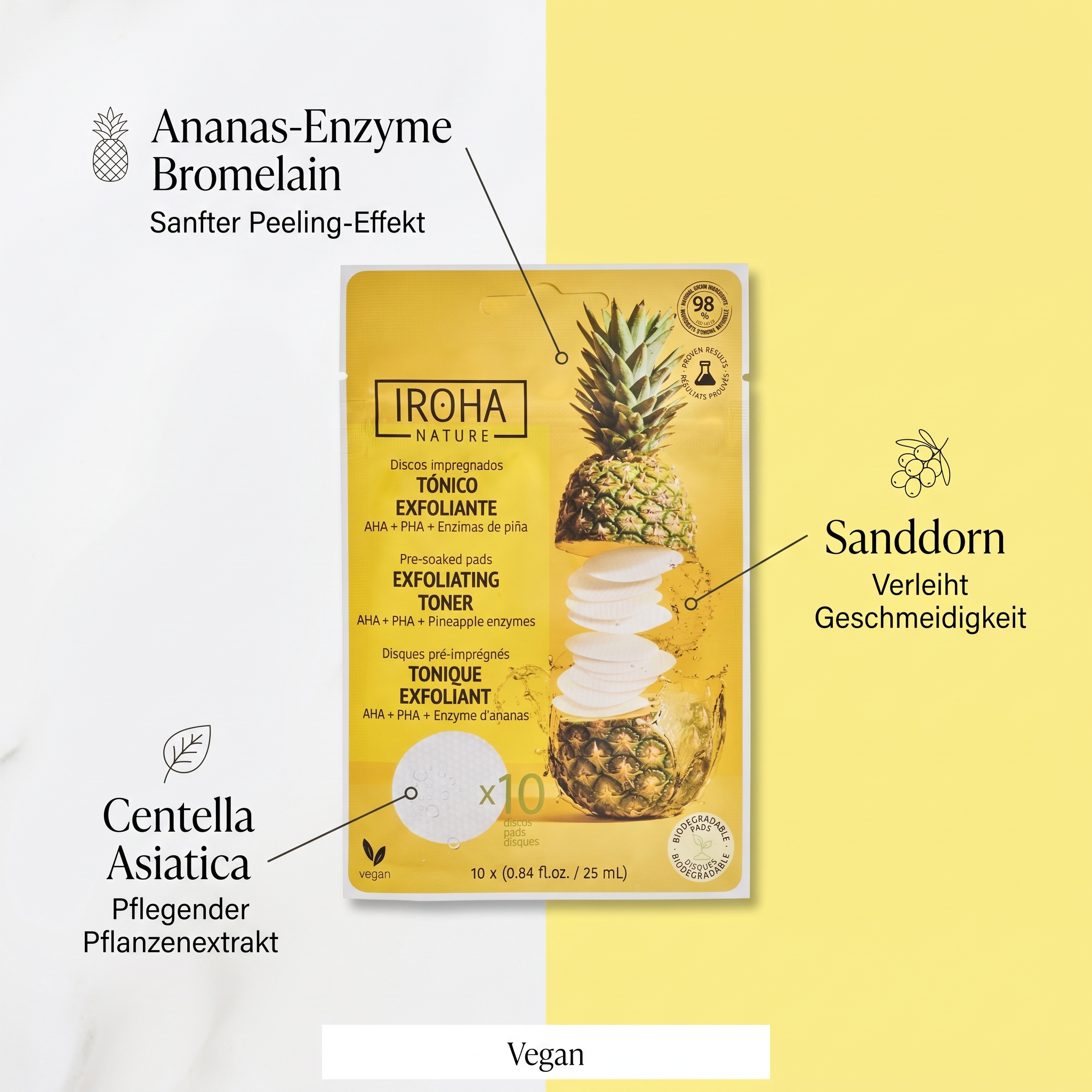 Ananas Exfoliating Toner Pad - NICHT MEHR LIEFERBAR - 